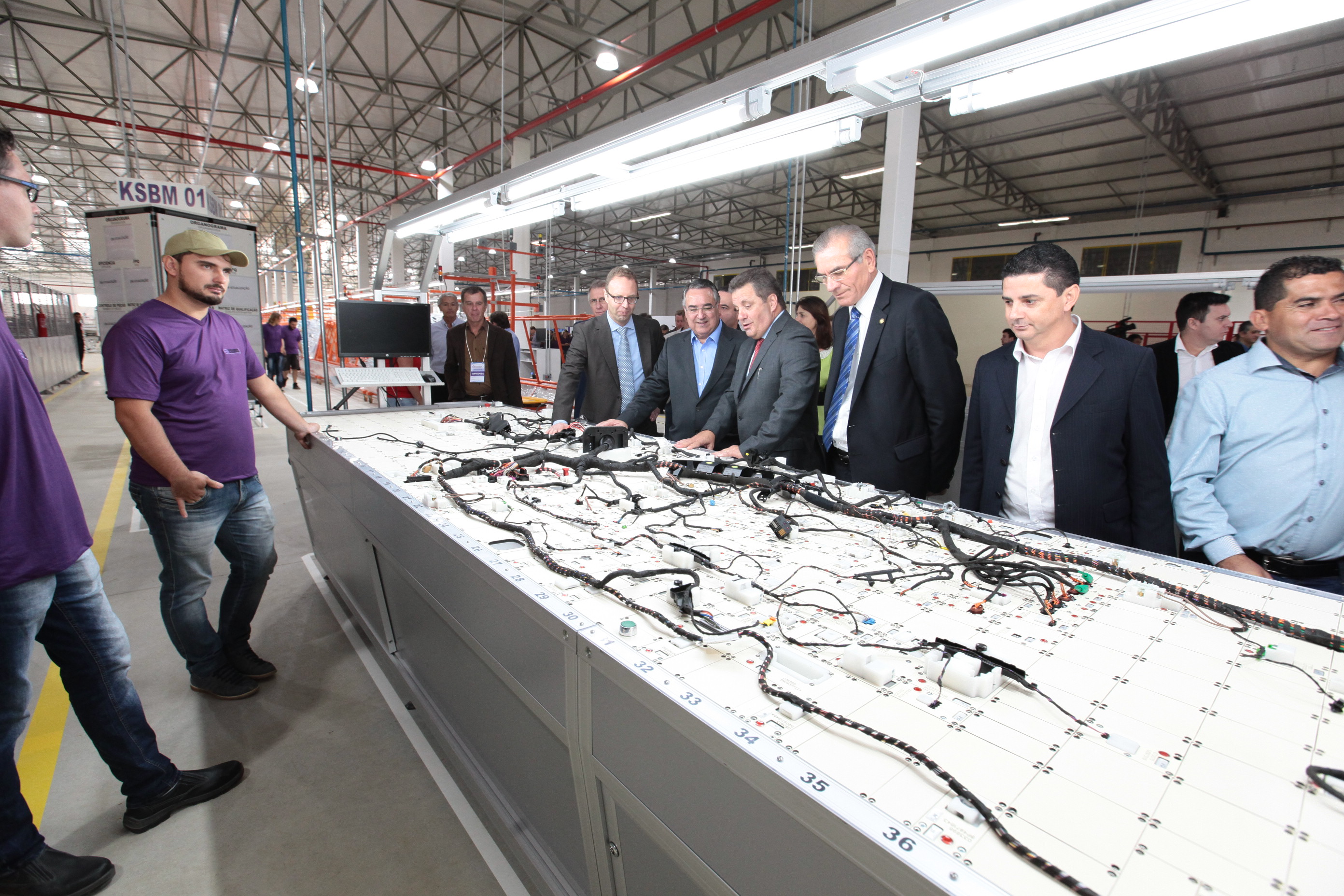 Presidente comparece à Inauguração de fábrica em Mafra.