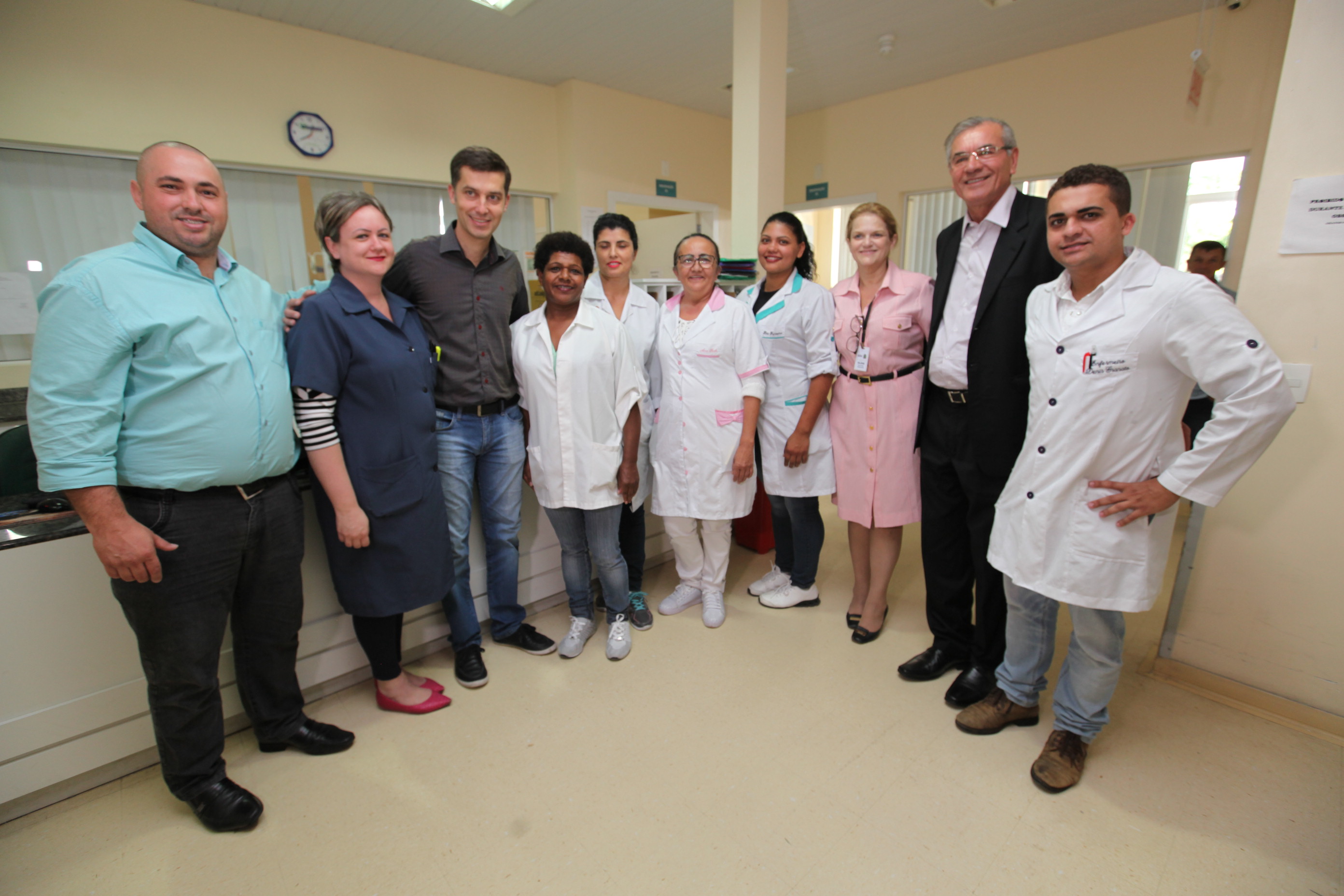 Visita ao Hospital de Gaspar Nossa Senhora do Perpétuo Socorro.