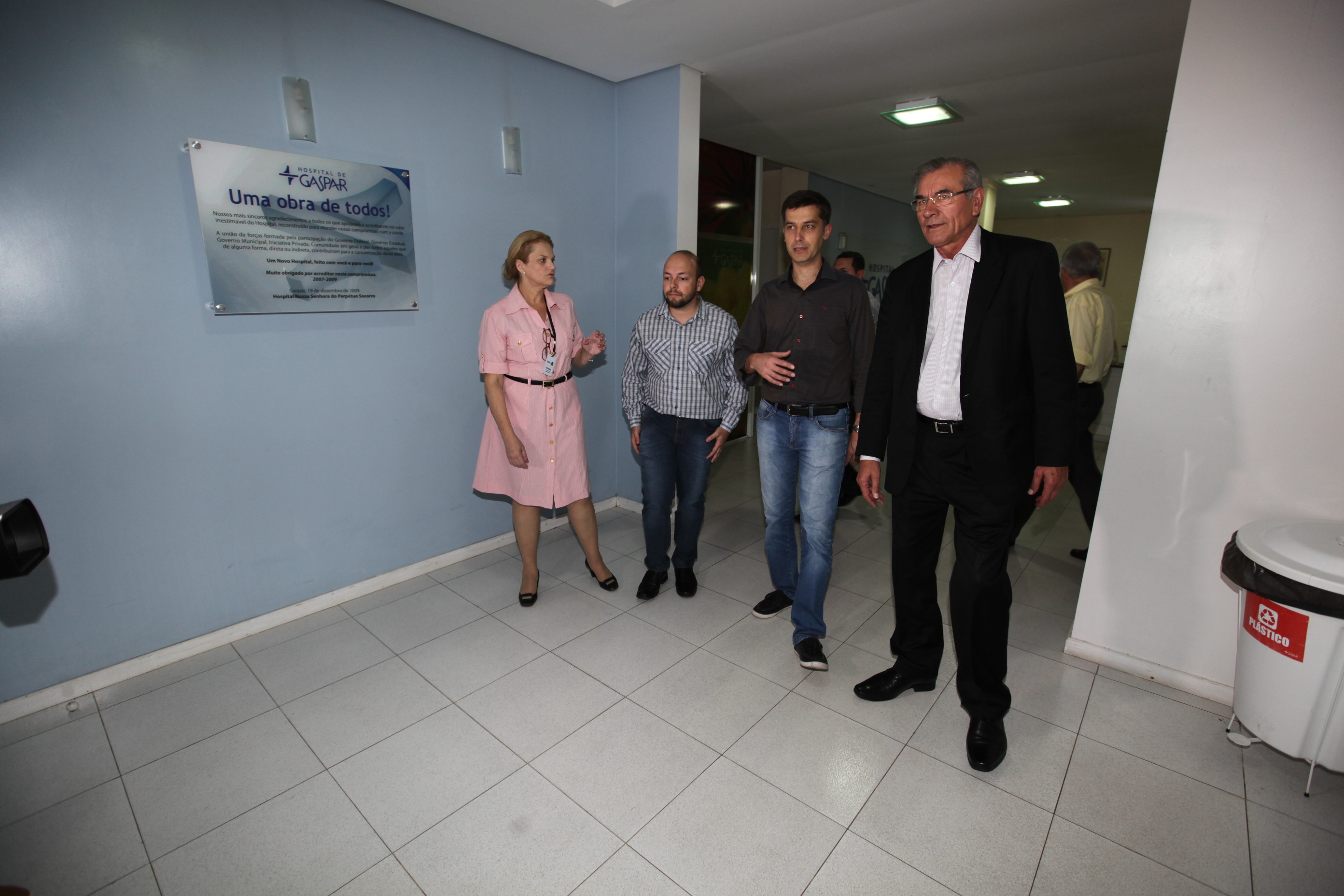 Visita ao Hospital de Gaspar Nossa Senhora do Perpétuo Socorro.