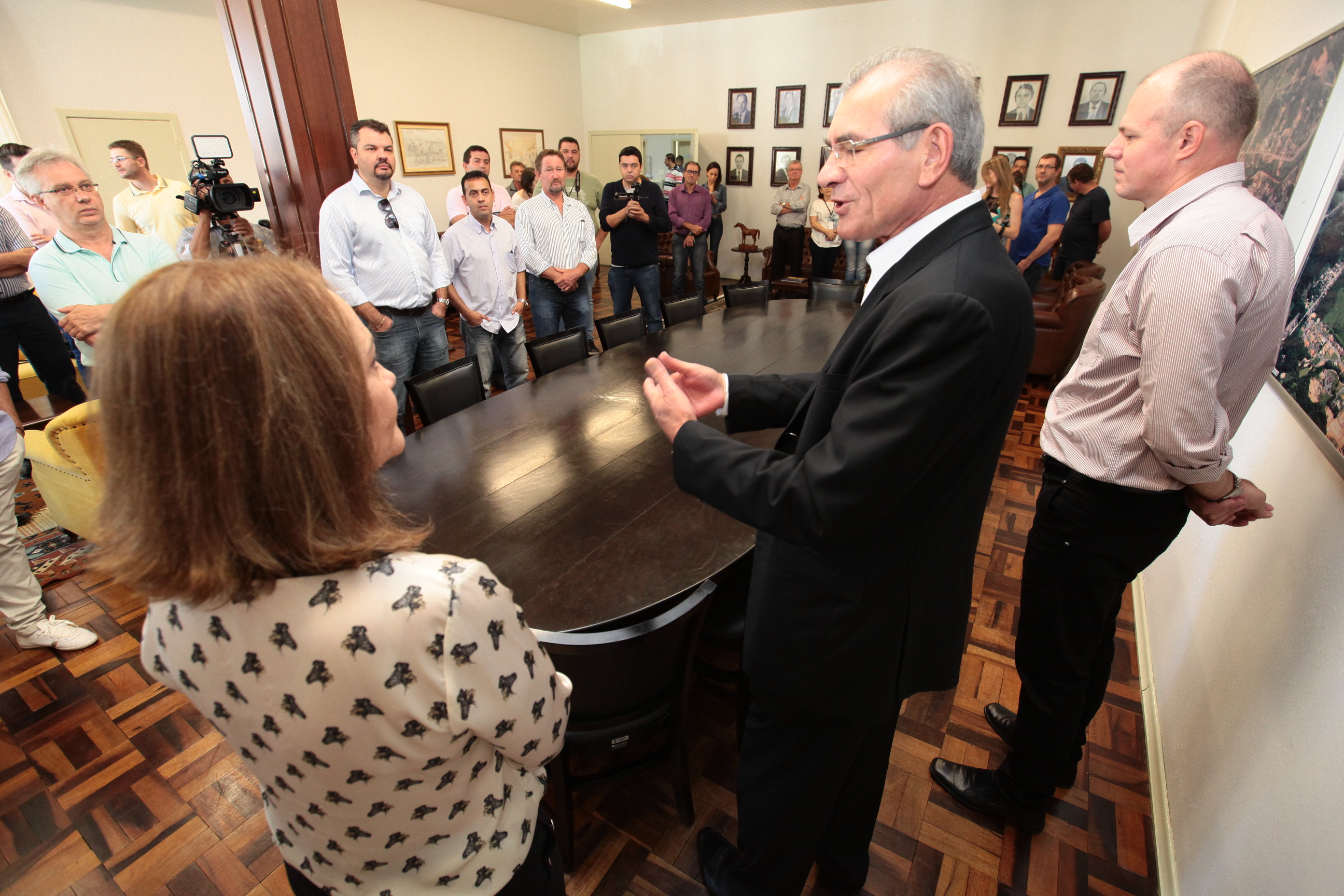 Encontro com o Prefeito de Pomerode e lideranças do município.