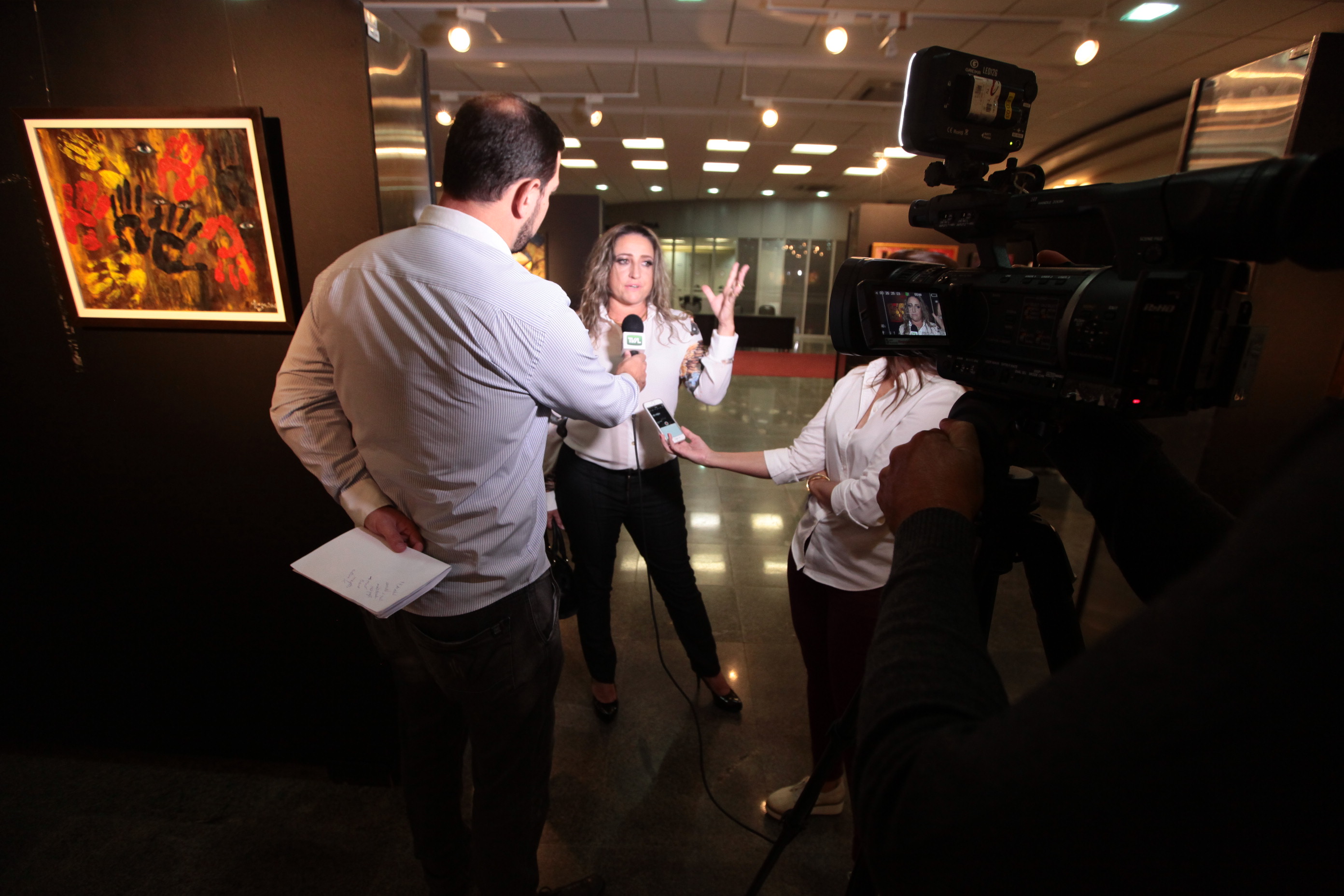 Exposição Mãos que criam - Artista plástica Luzia Werlich Zacchi.