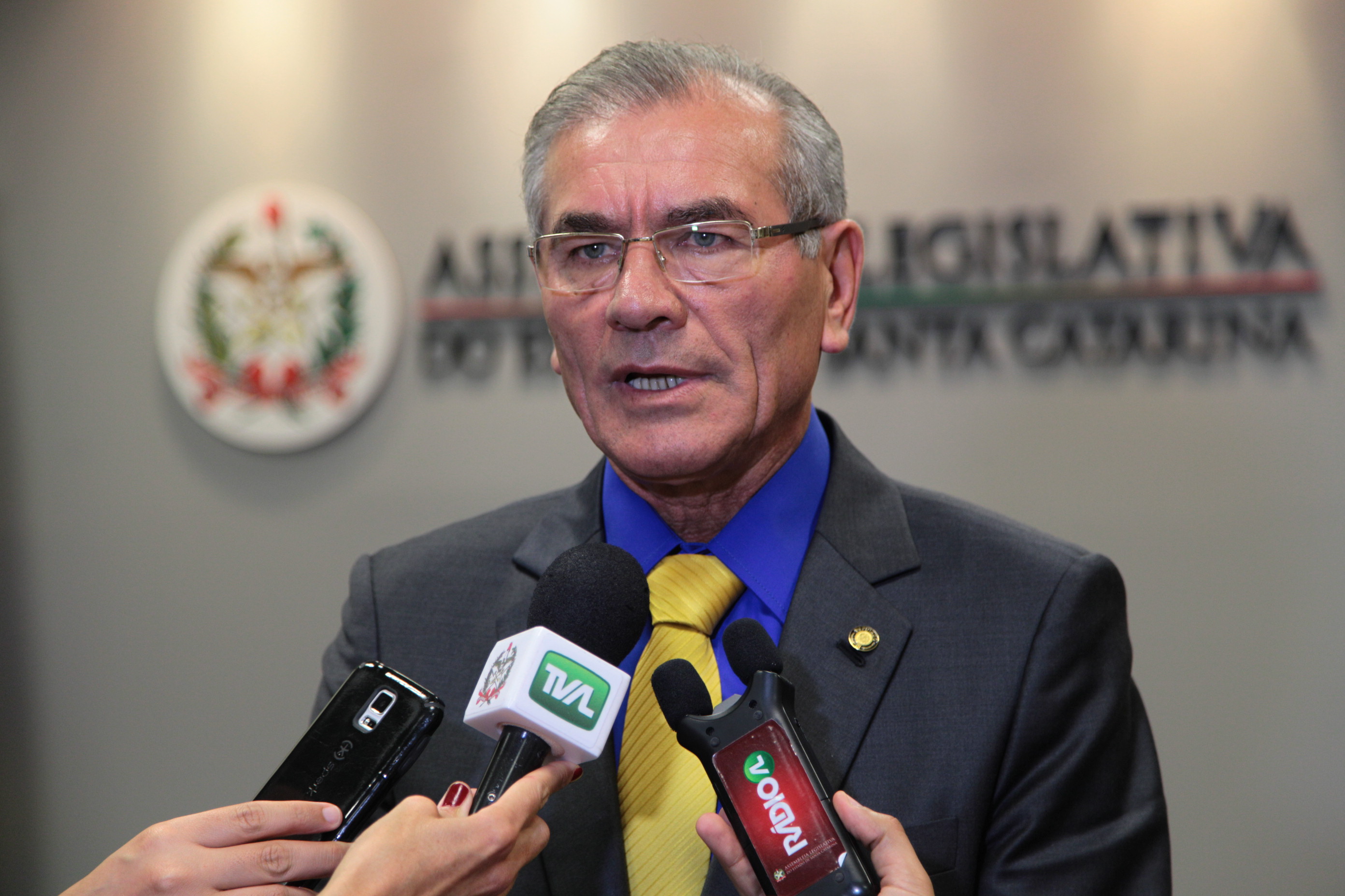 Entrevista com o Presidente da Alesc  Deputado Silvio Dreveck (PP).