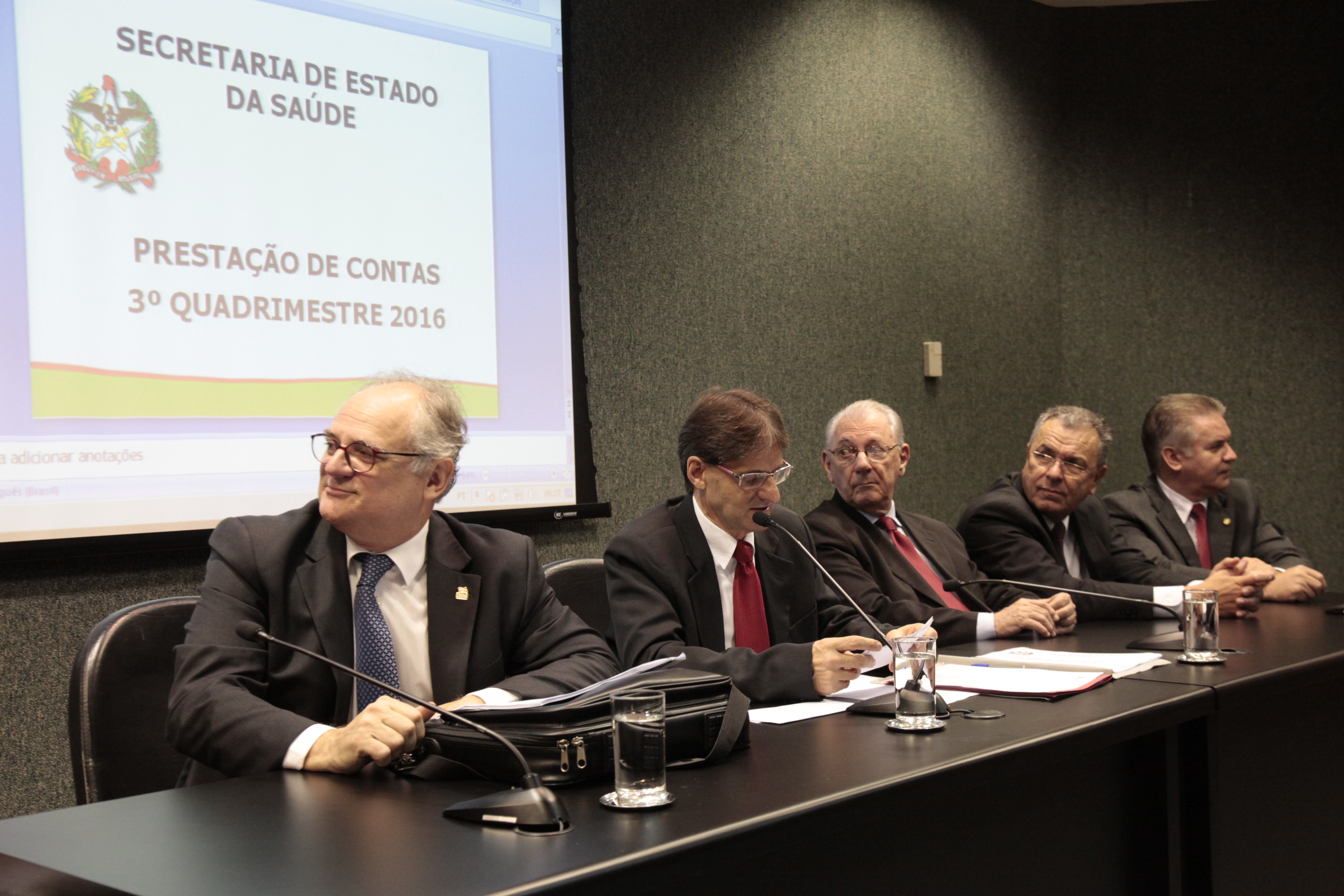 Secretaria de Estado da Saúde Faz Prestação de Contas do Terceiro Quadrimestre de 2016.