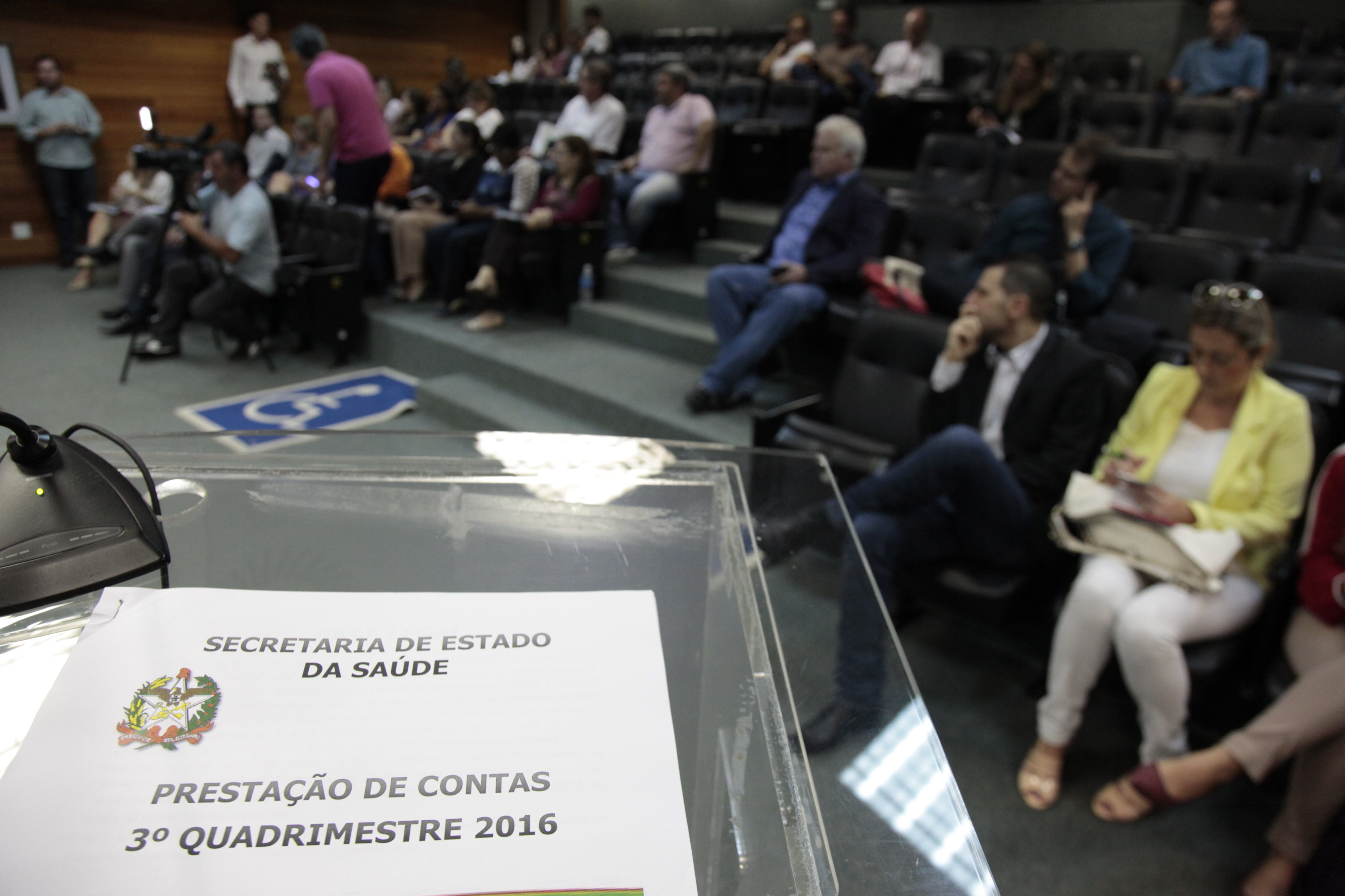Secretaria de Estado da Saúde Faz Prestação de Contas do Terceiro Quadrimestre de 2016.