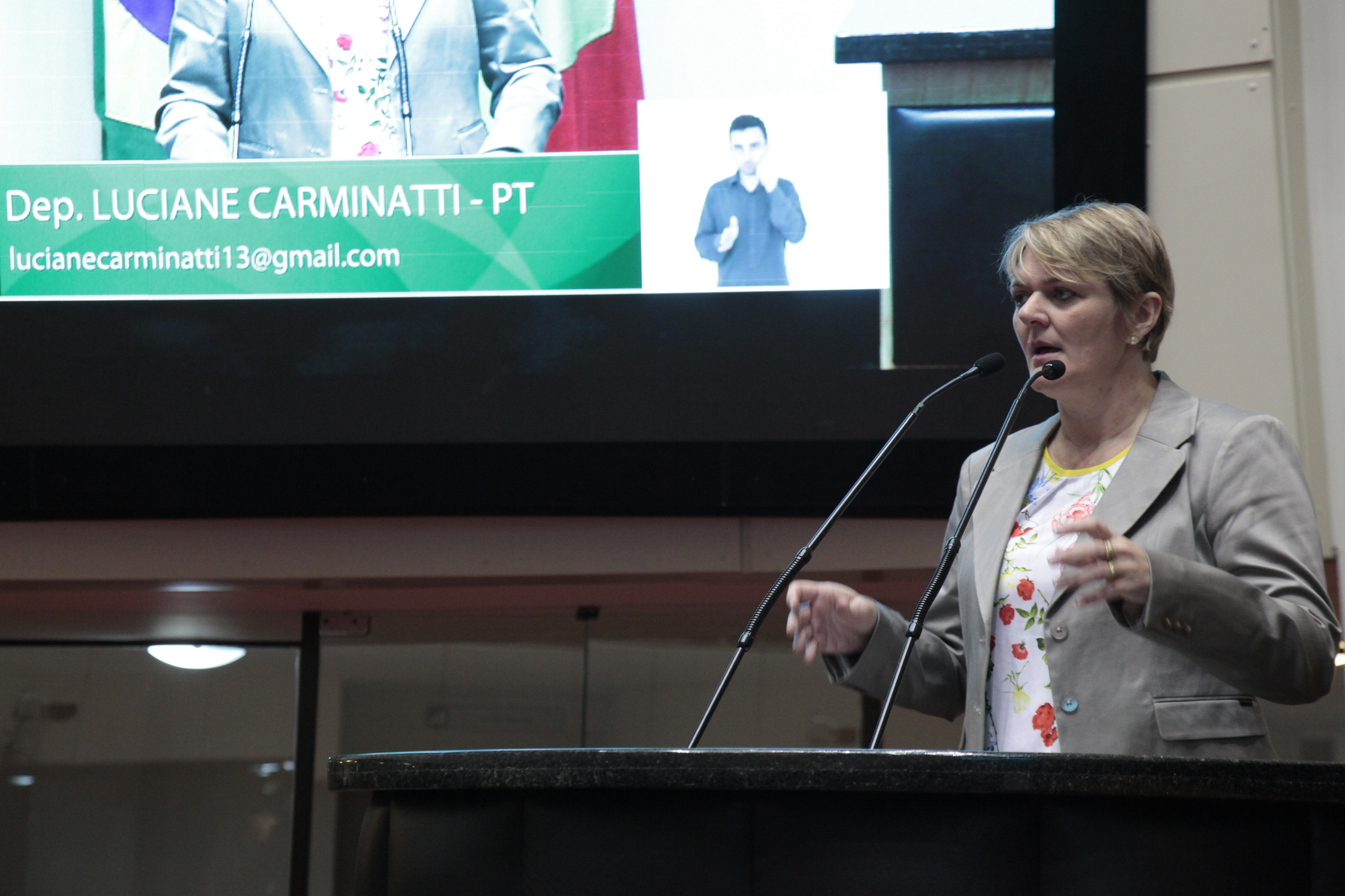 Sessão Ordinária. Deputada Luciane Carminatti (PT)