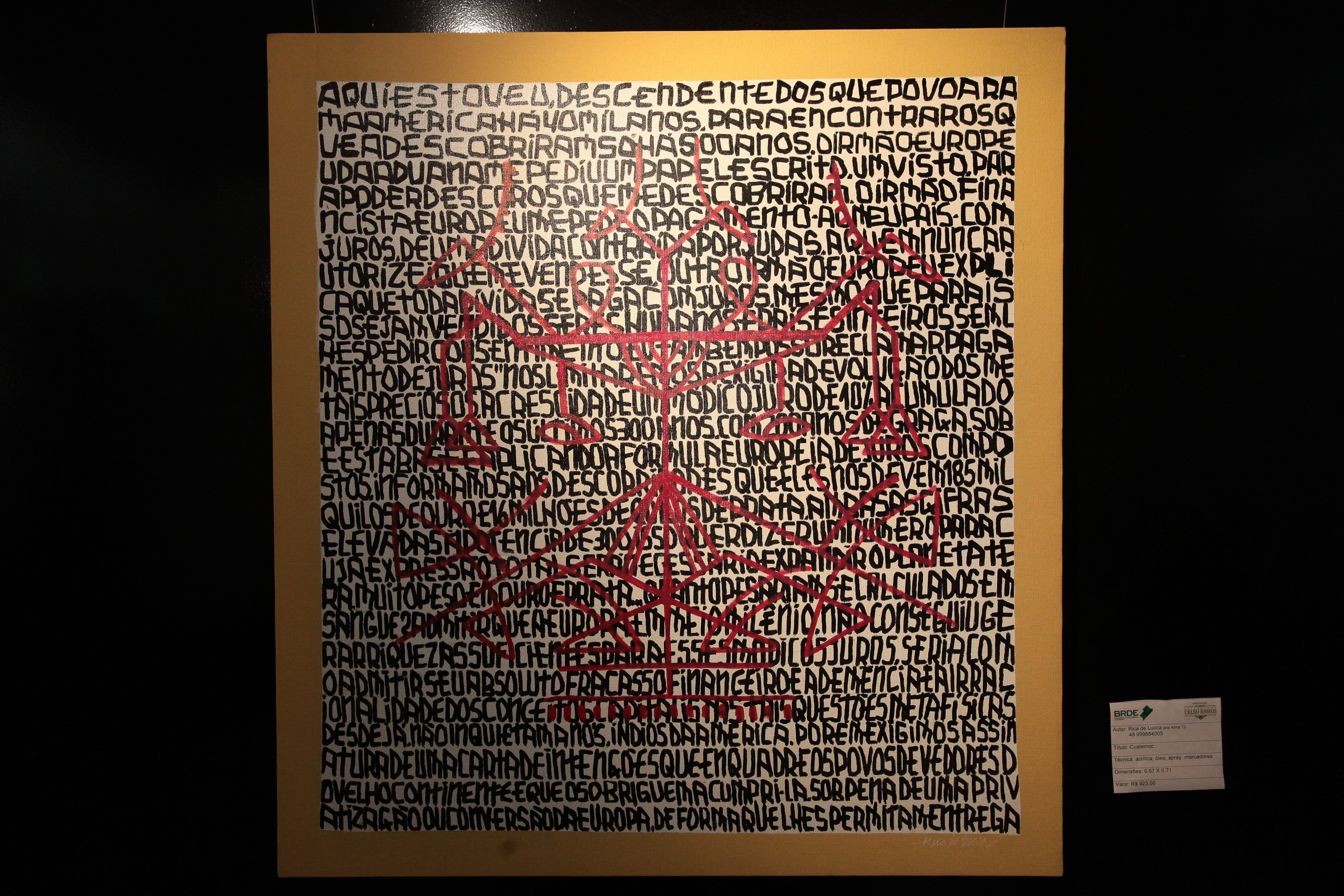 Exposição Ancestrais do artista Rica de Lucca.