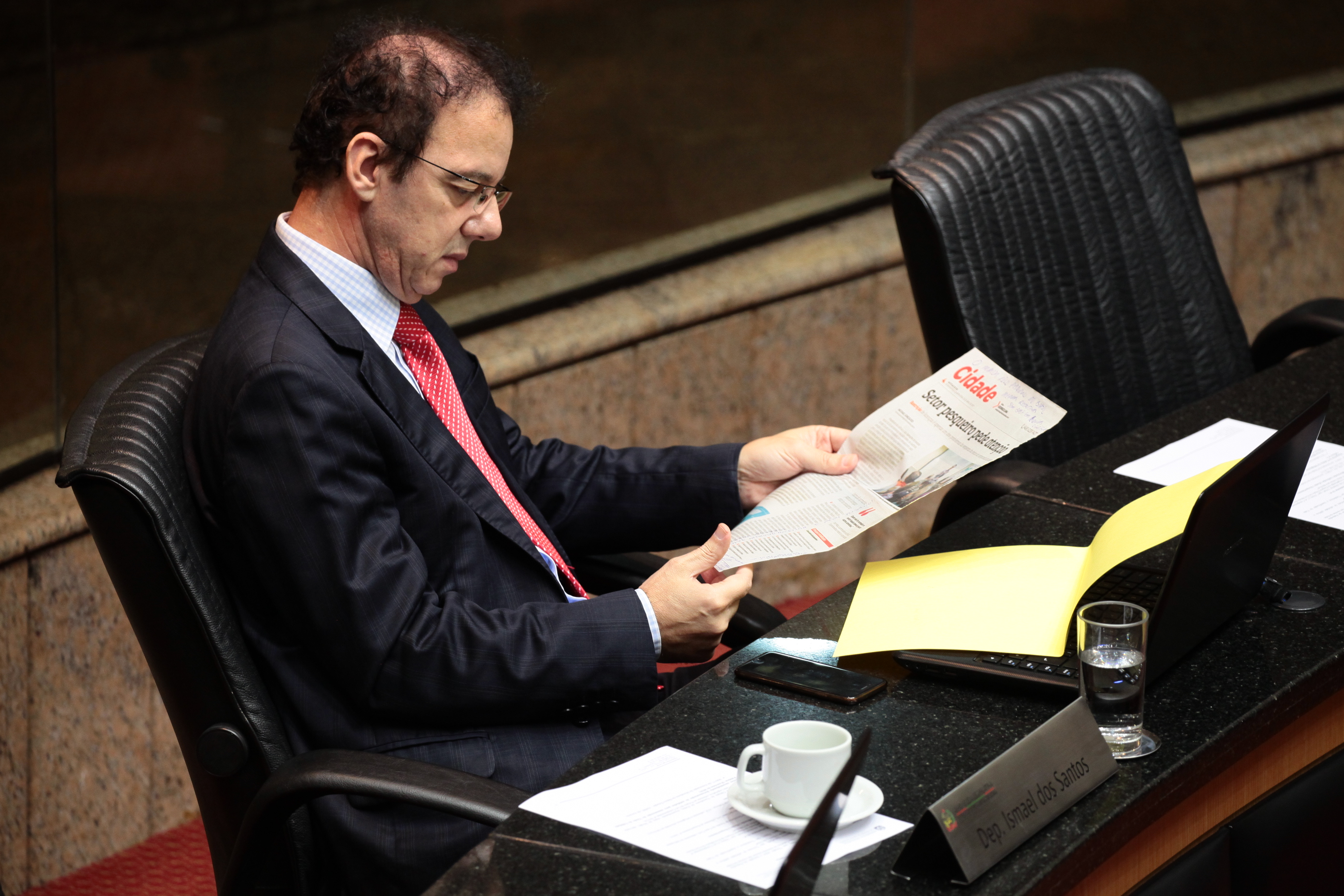 Sessão Ordinária. Deputado Ismael dos Santos (PSD). Foto: Miriam Zomer