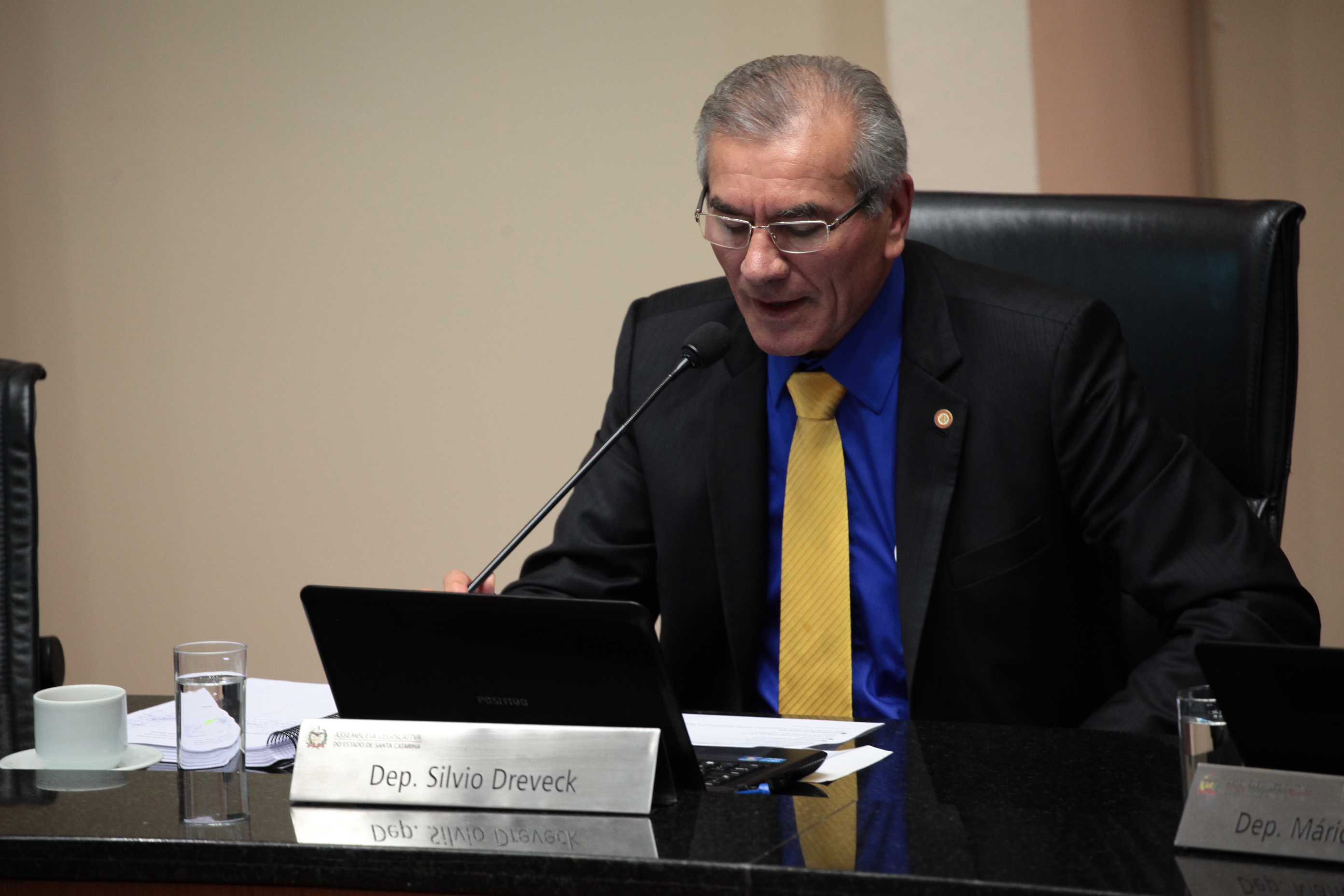 Sessão Ordinária. Deputado Silvio Dreveck (PP). Foto: Miriam Zomer
