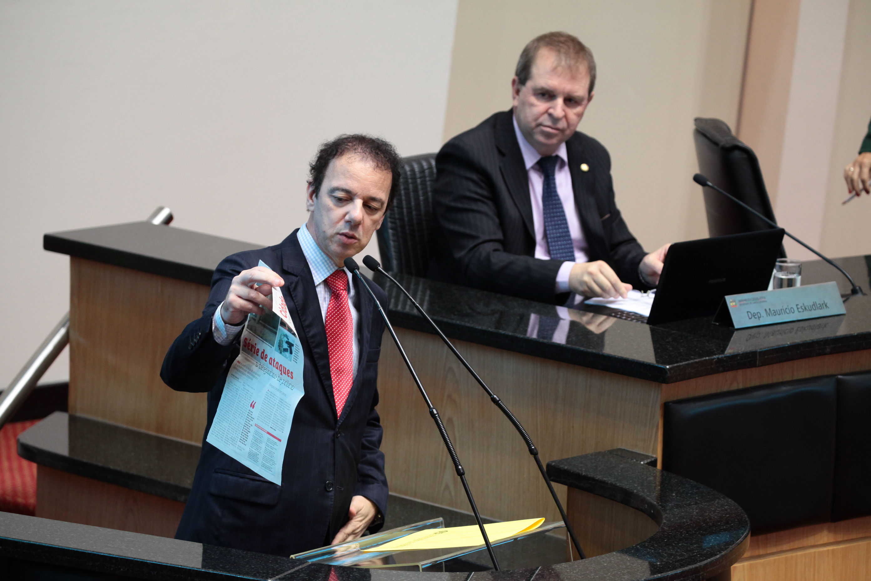 Sessão Ordinária. Deputado Ismael dos Santos (PSD). Foto: Miriam Zomer