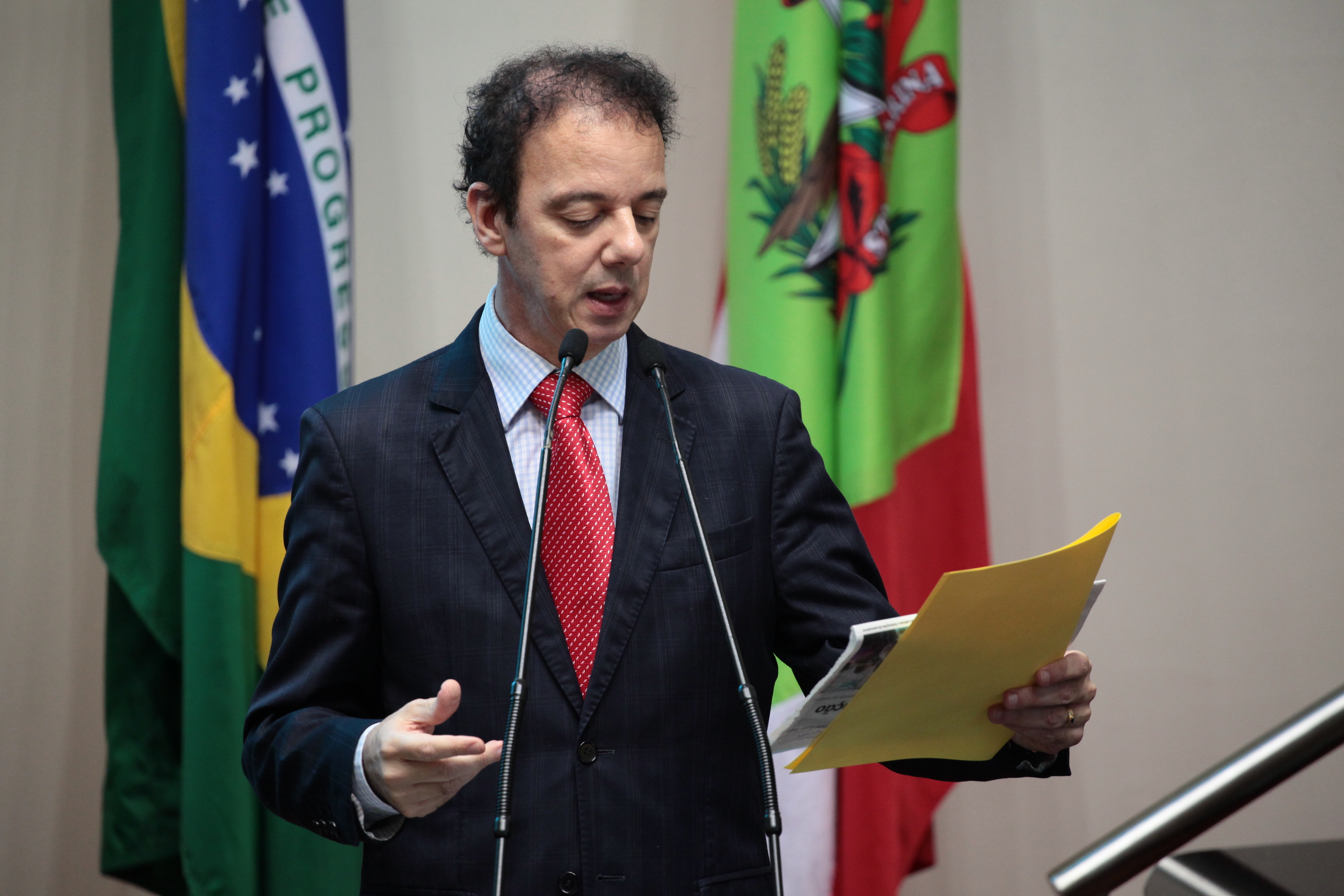 Sessão Ordinária. Deputado Ismael dos Santos (PSD). Foto: Miriam Zomer