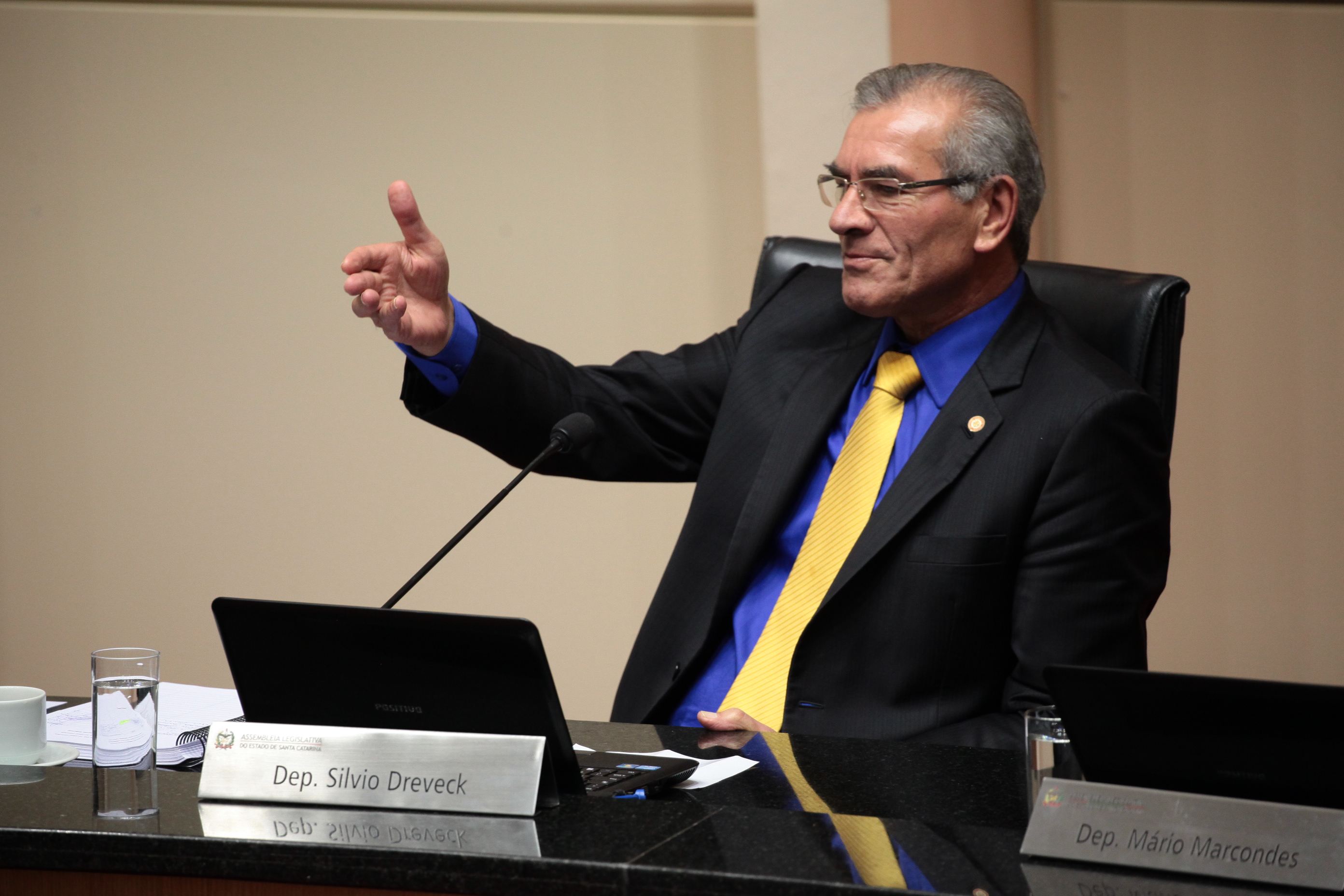 Sessão Ordinária. Deputado Silvio Dreveck (PP). Foto: Miriam Zomer