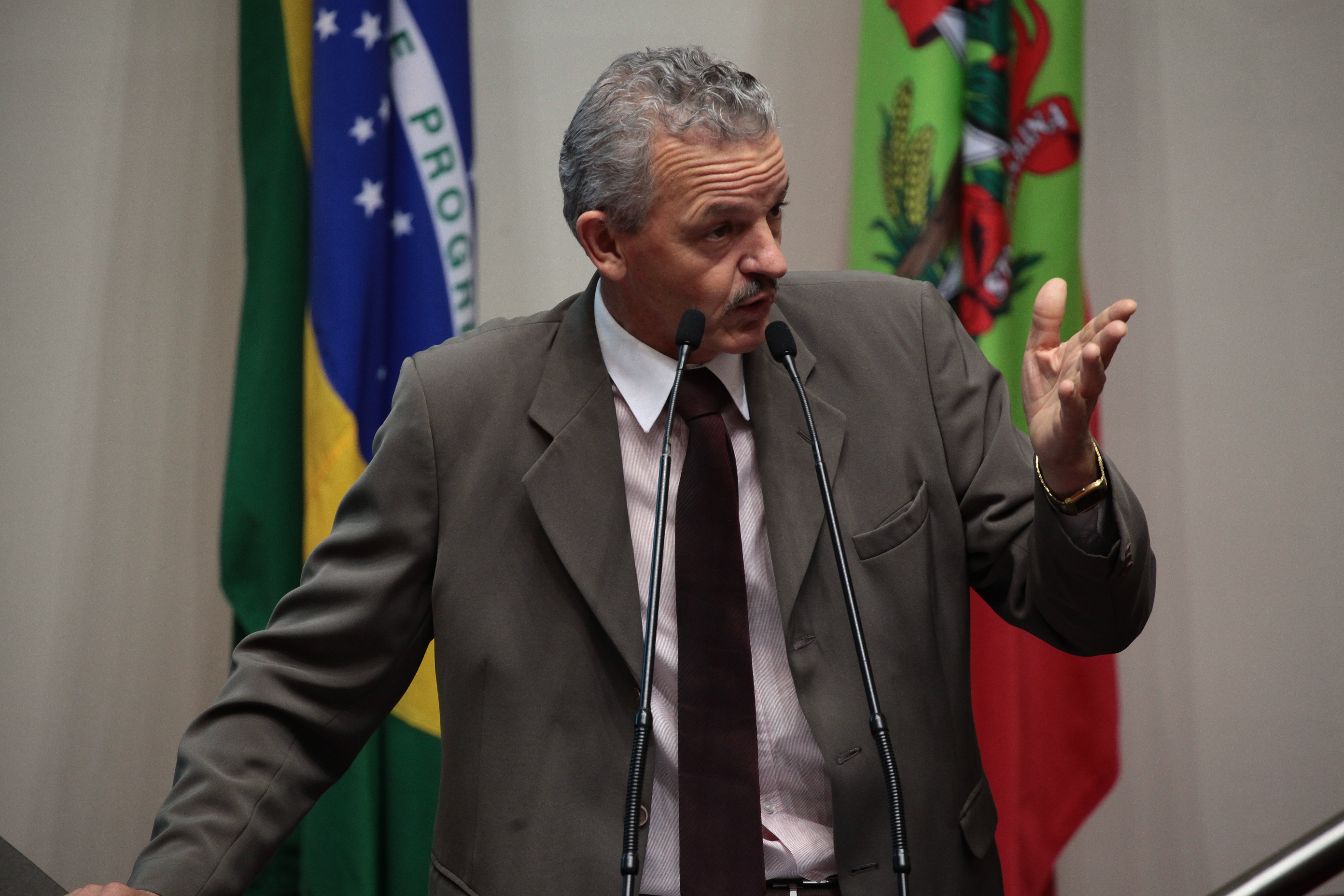 Sessão Ordinária. Deputado Dirceu Dresch (PT). Foto: Miriam Zomer