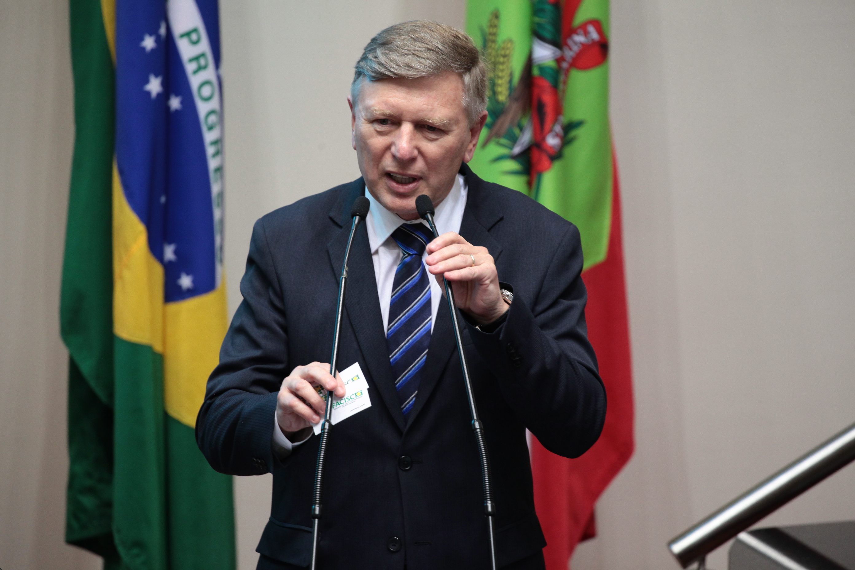 Sessão Ordinária. Deputado Milton Hobus (PSD). Foto: Miriam Zomer