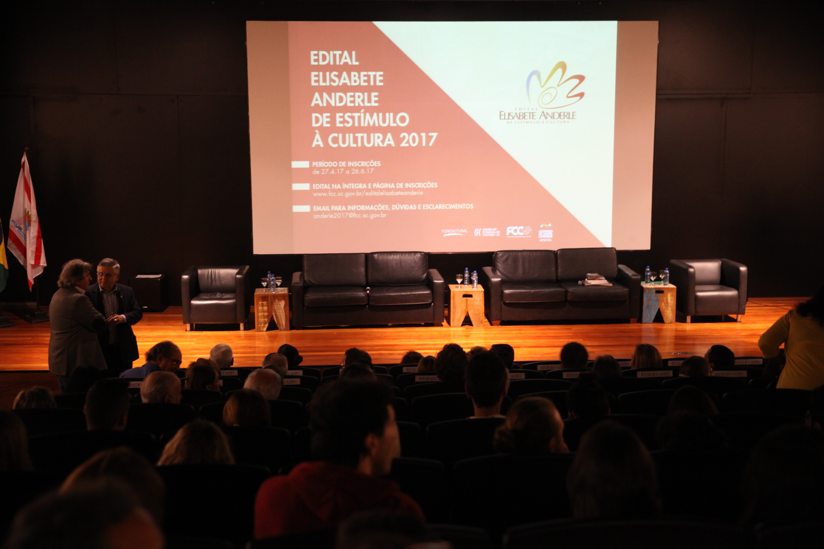 Solenidade de Lançamento Edital Elisabete Anderle.