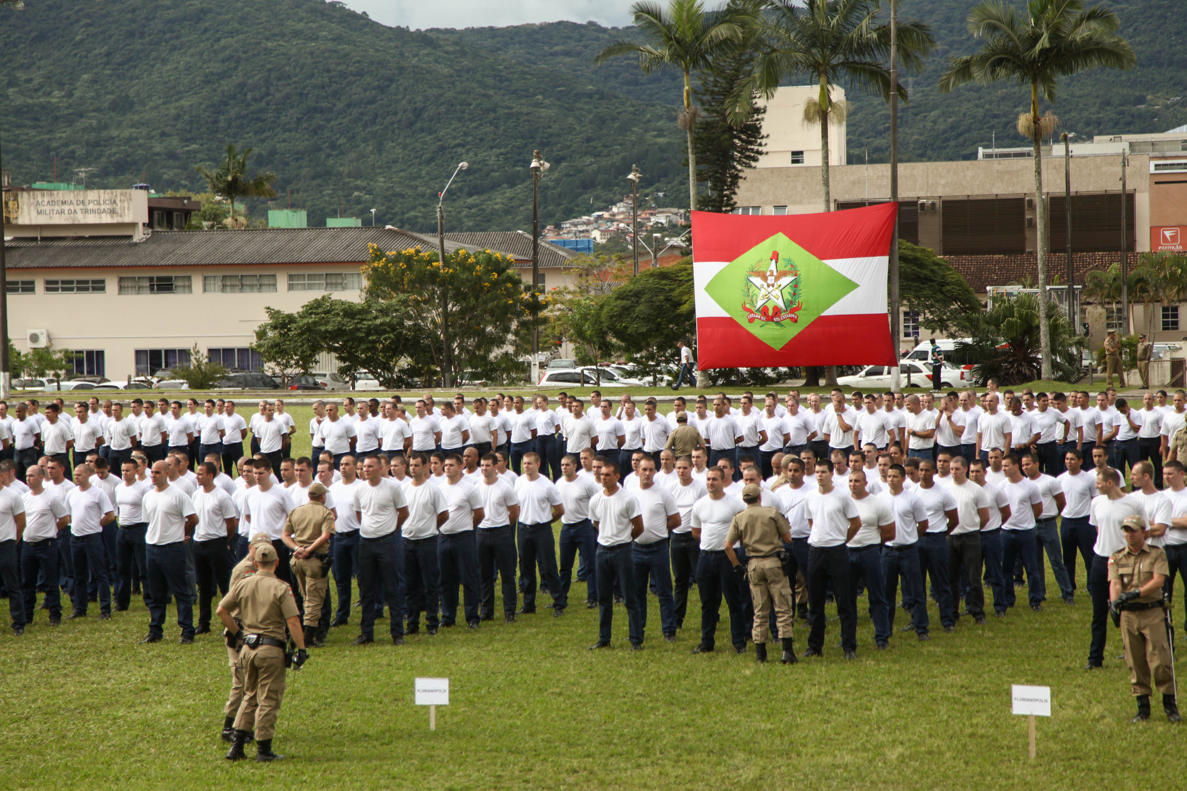 Aula Inaugural de novos Policiais Militares.