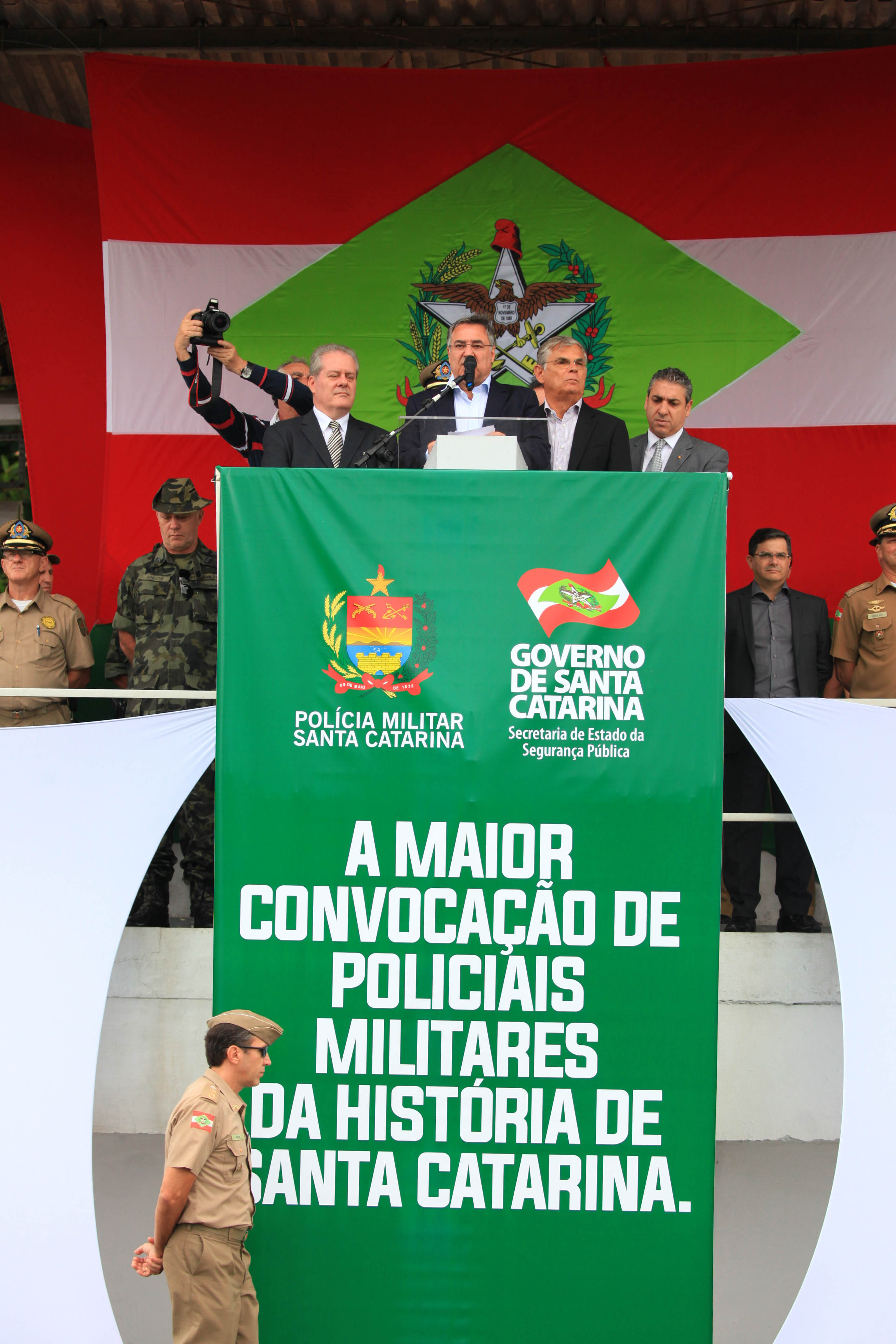 Aula Inaugural de novos Policiais Militares.