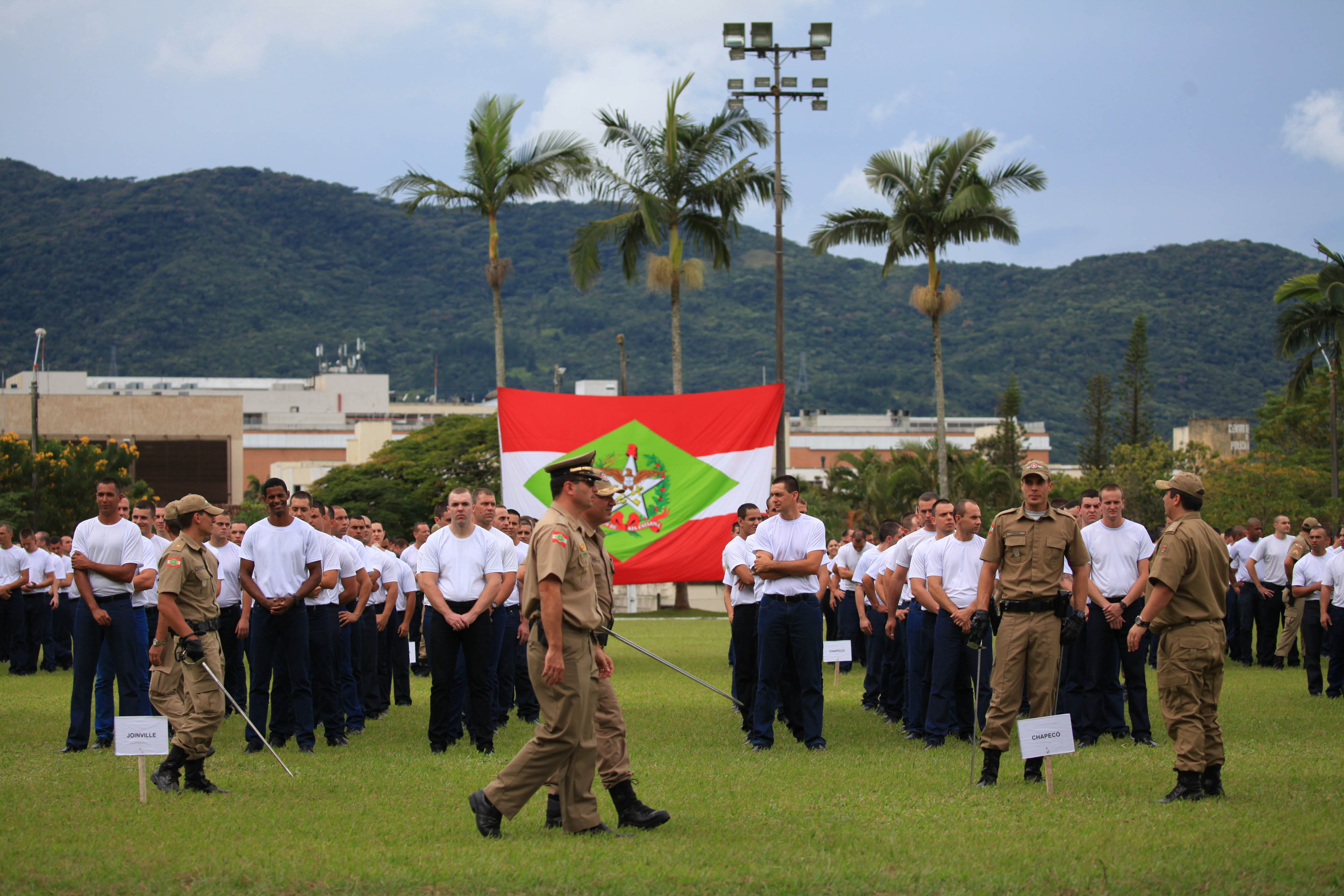 Aula Inaugural de novos Policiais Militares.