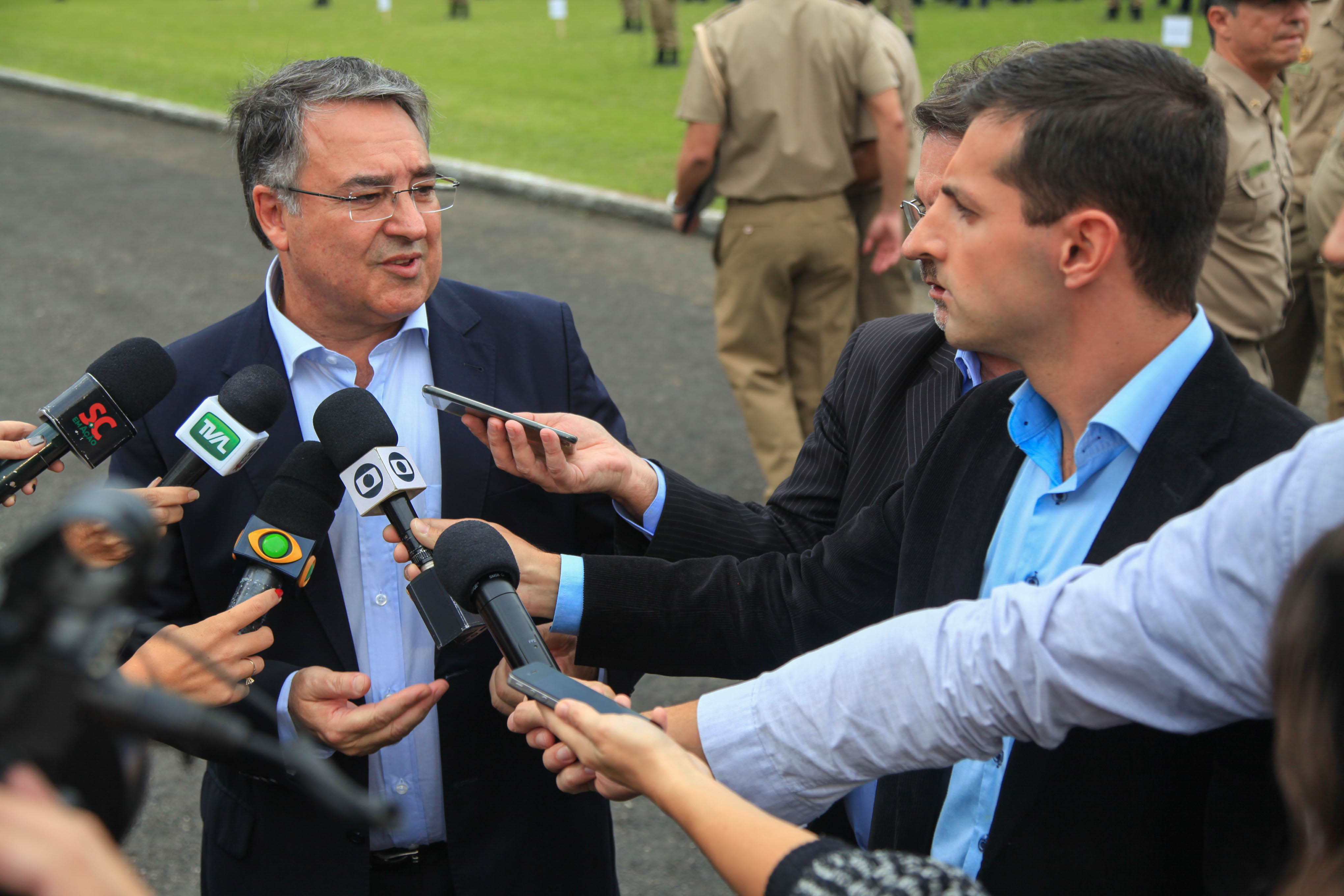 Aula Inaugural de novos Policiais Militares. Governador Raimundo Colombo (PSD).