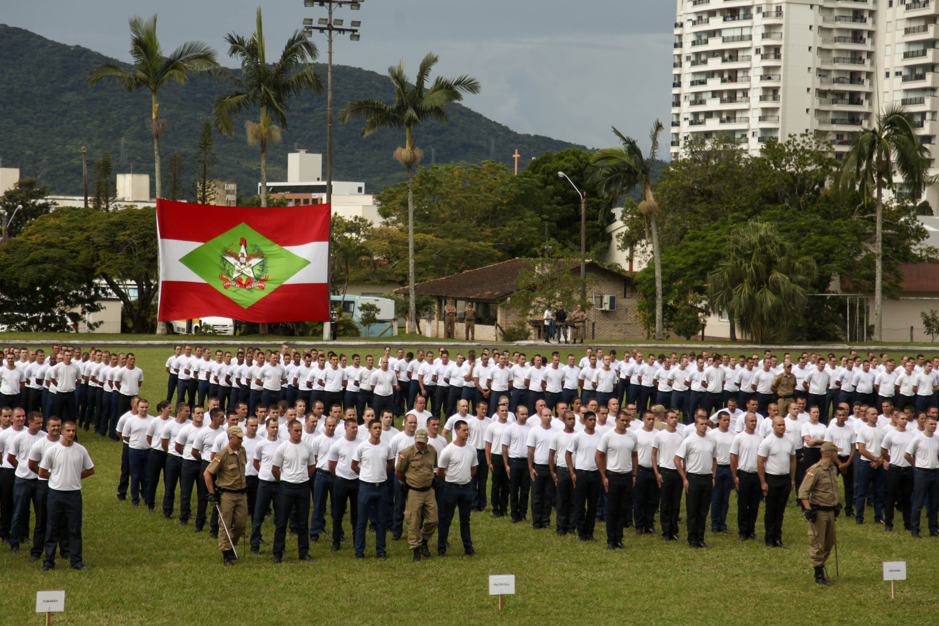 Aula Inaugural de novos Policiais Militares.
