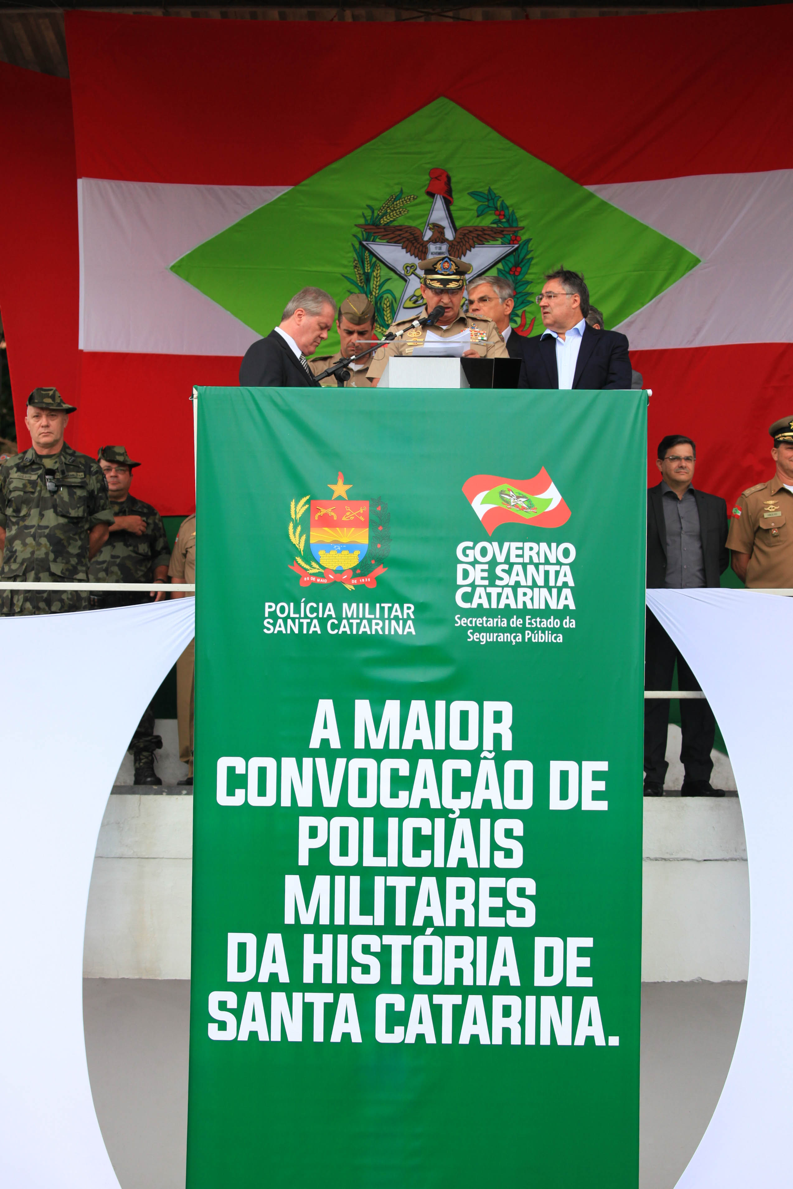 Aula Inaugural de novos Policiais Militares.