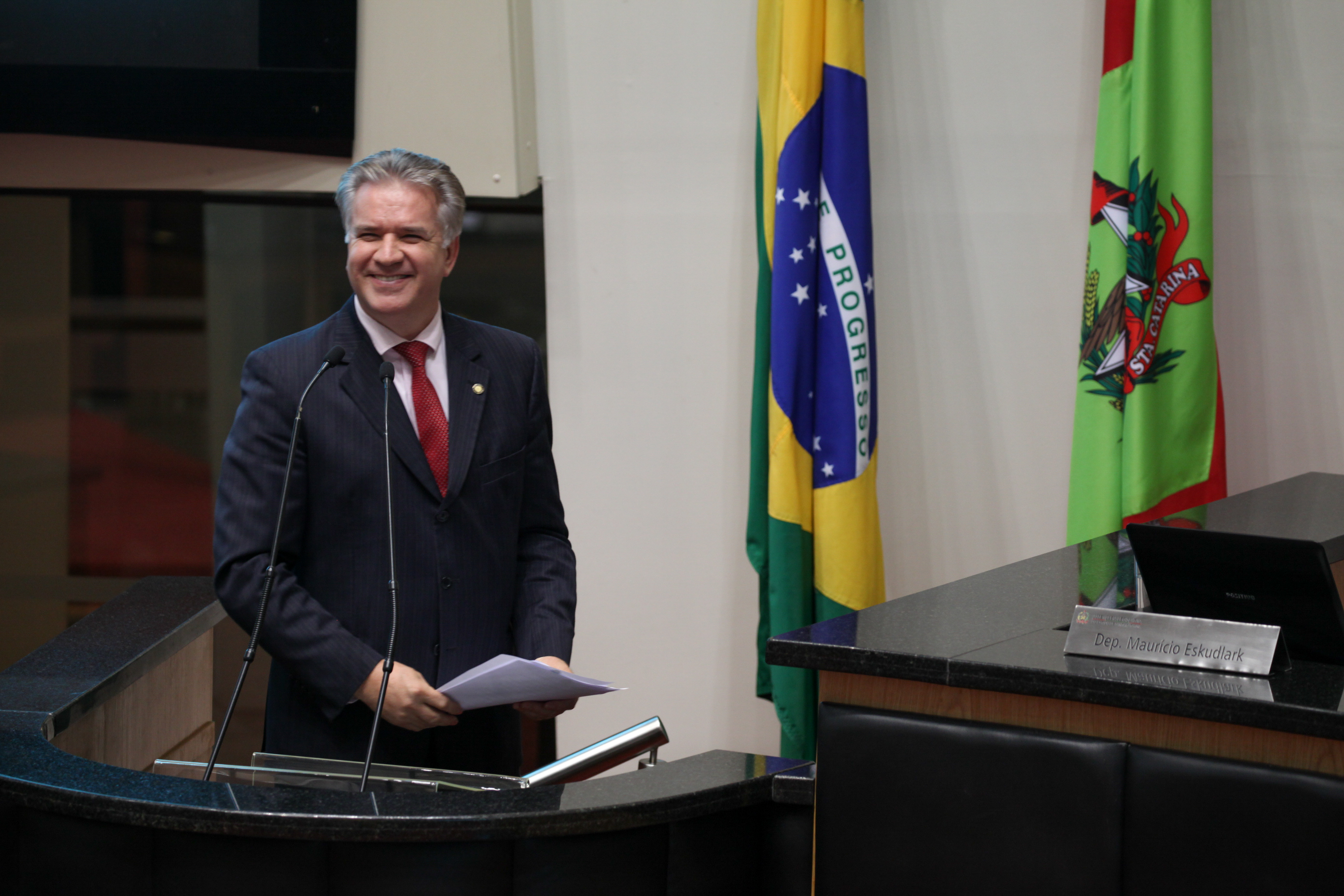 Deputado Cesar Valduga. Sessão Ordinária. Foto: Karina Ferreira