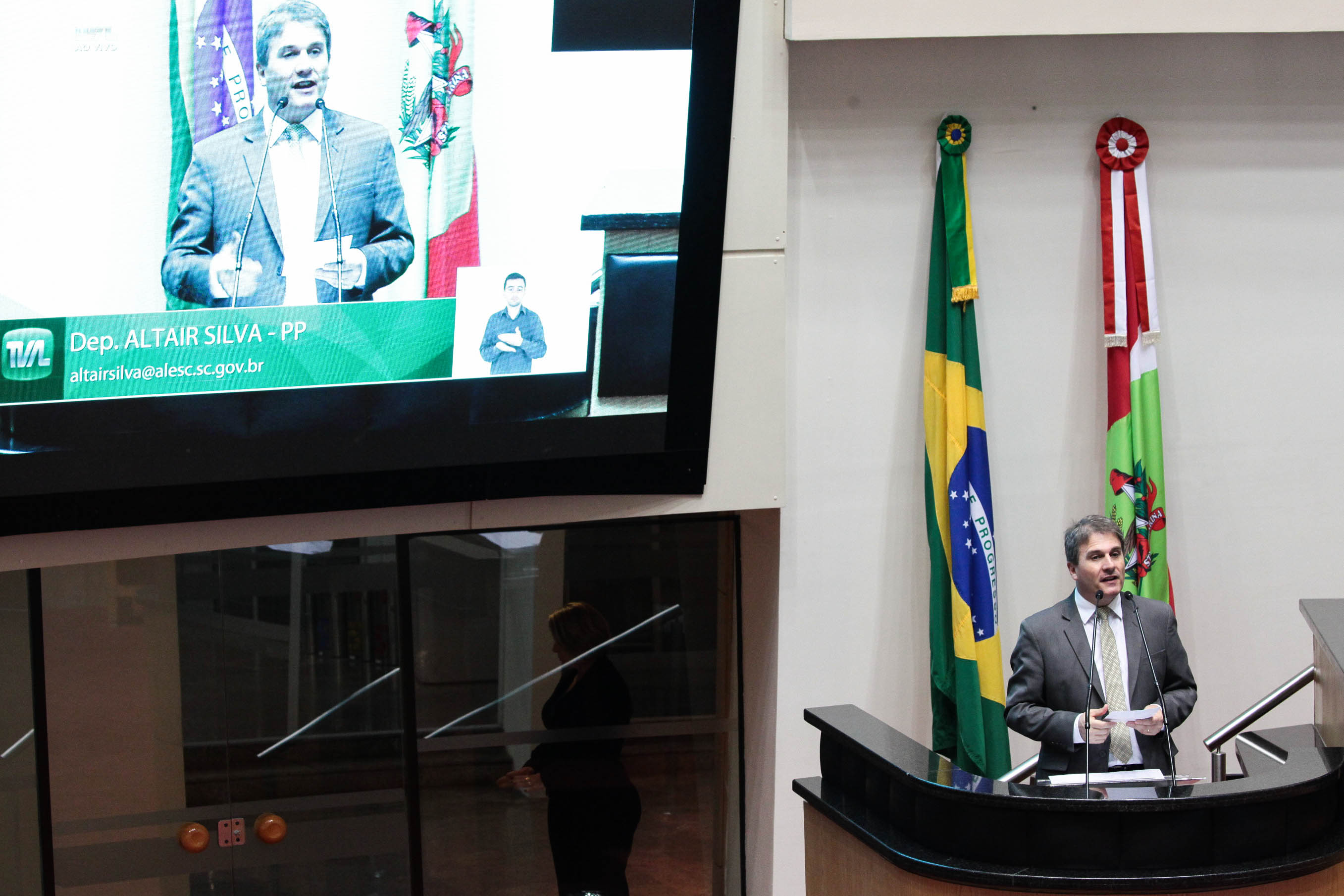 Deputado Altair Silva (PP). Sessão Ordinária. Foto: Vitor Shimomura  / Agência AL