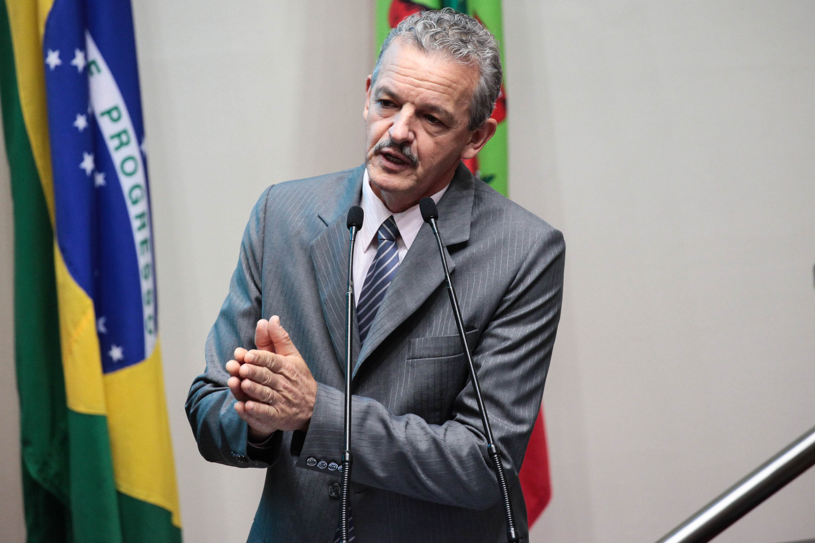 Deputado Dirceu Dresch (PT). Sessão Ordinária. Foto: Vitor Shimomura  / Agência AL