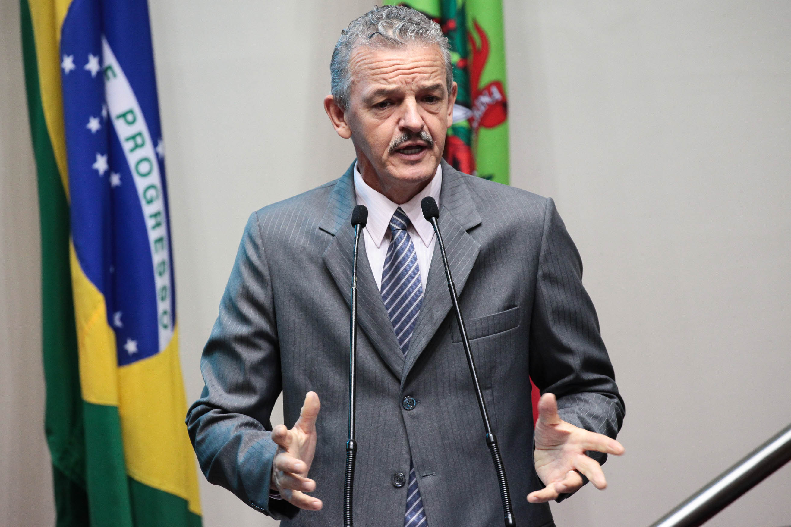 Deputado Dirceu Dresch (PT). Sessão Ordinária. Foto: Vitor Shimomura  / Agência AL
