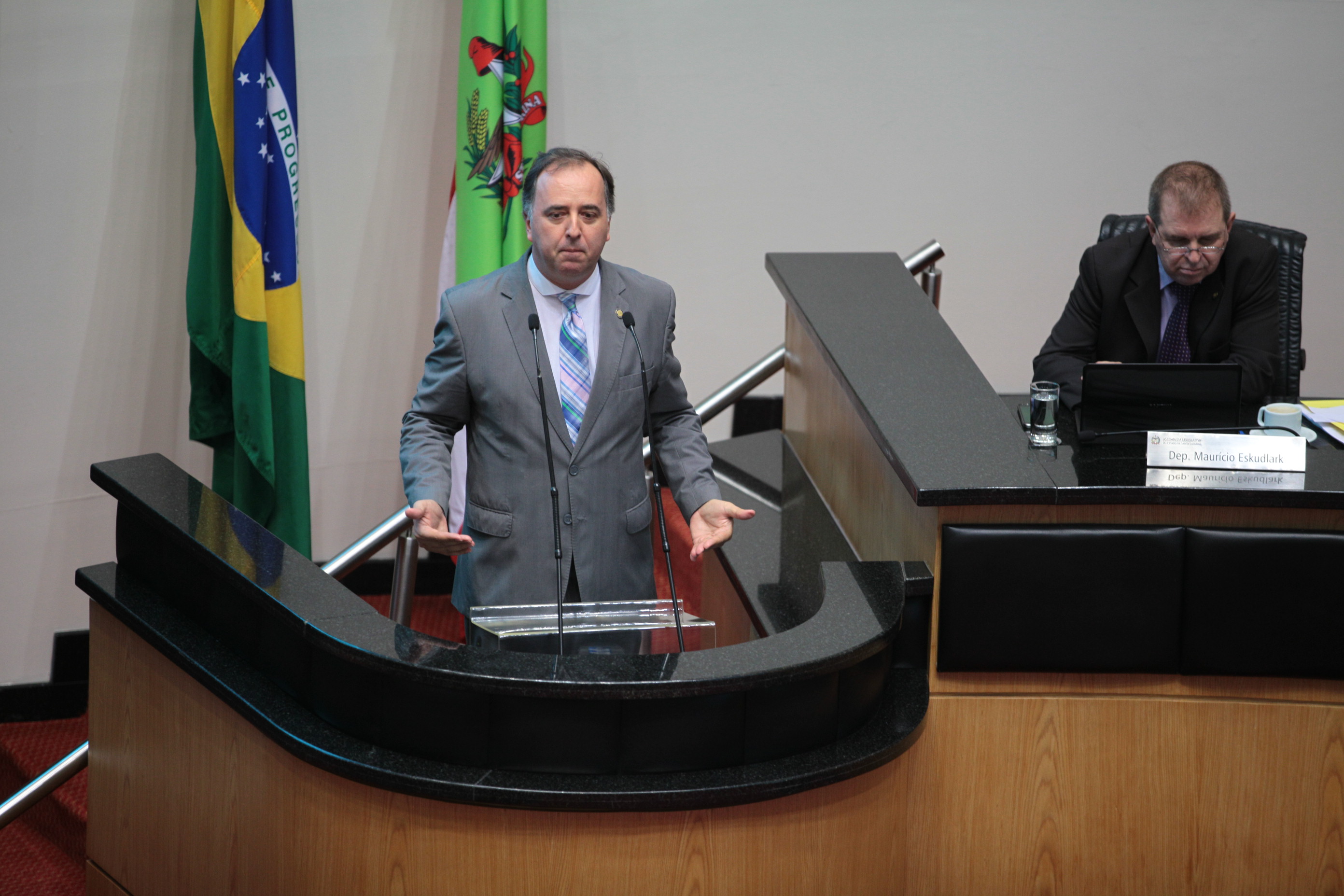 Deputado Kennedy Nunes (PSD) - Sessão Ordinária da Assembleia Legislativa do Estado de Santa Catarina. Foto: Solon Soares.