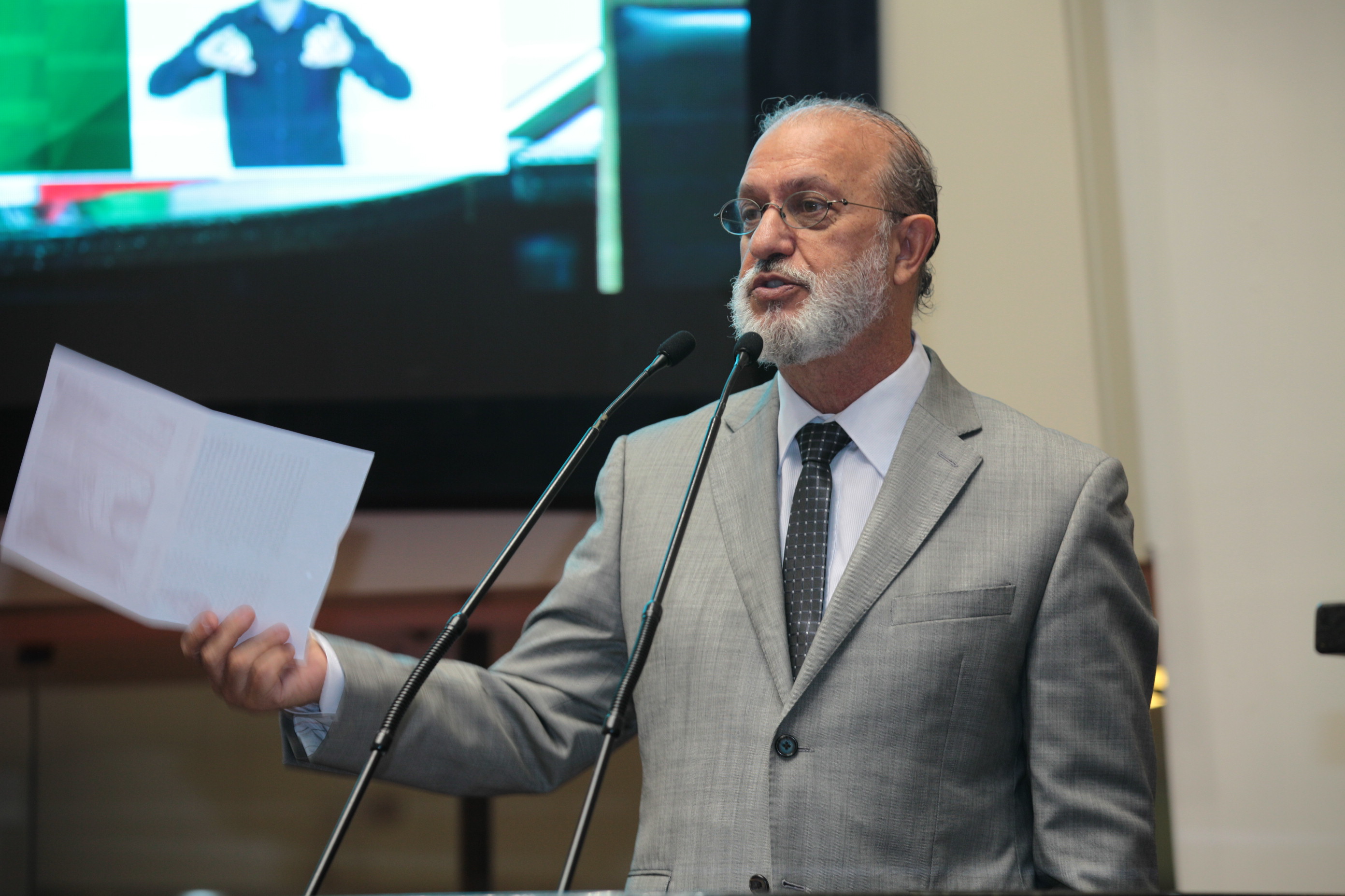 Deputado Nilson Gonçalves  - Sessão Ordinária da Assembleia Legislativa do Estado de Santa Catarina. Foto: Solon Soares.