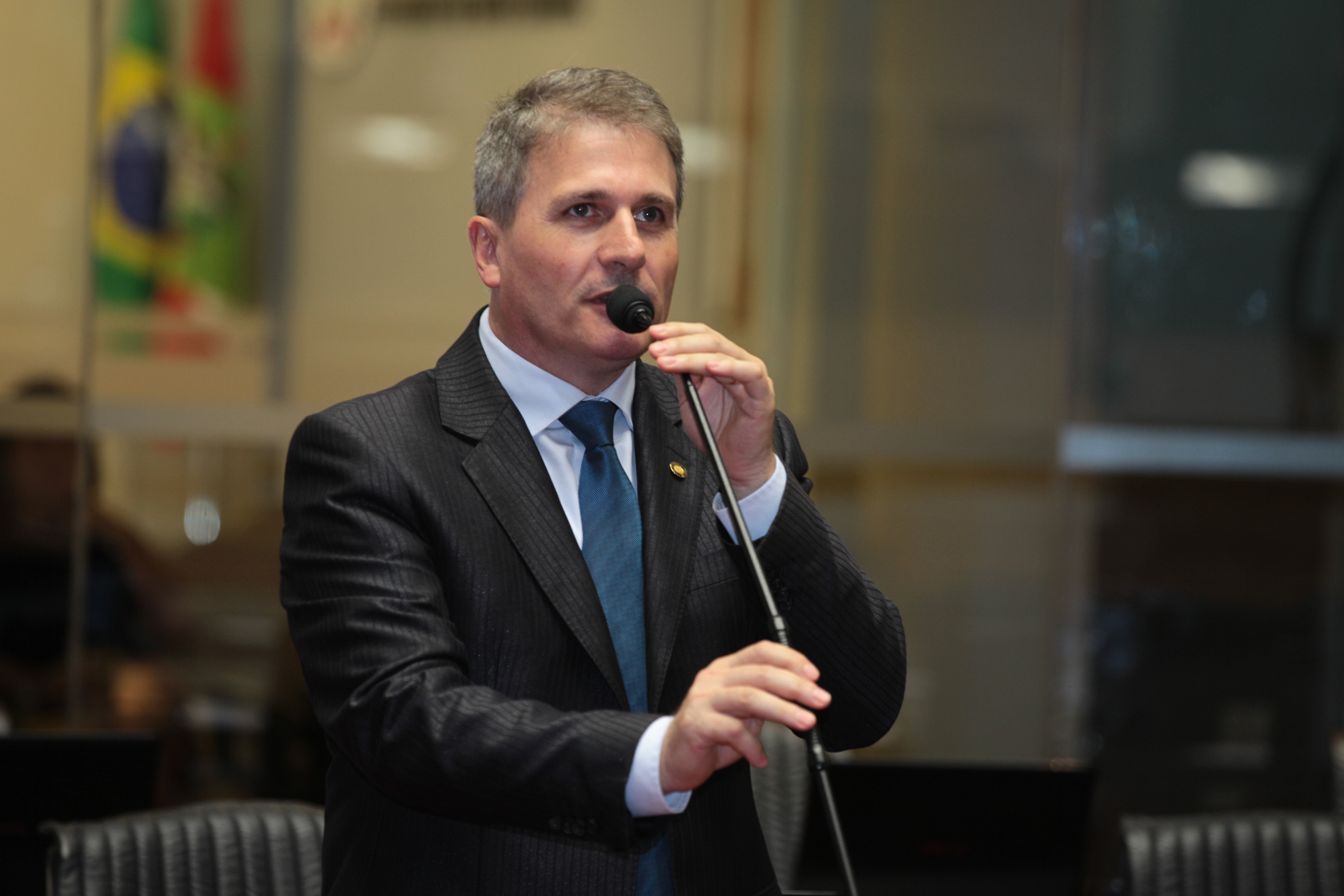 Deputado Altair Silva (PP)  - Sessão Ordinária da Assembleia Legislativa do Estado de Santa Catarina. Foto: Solon Soares.