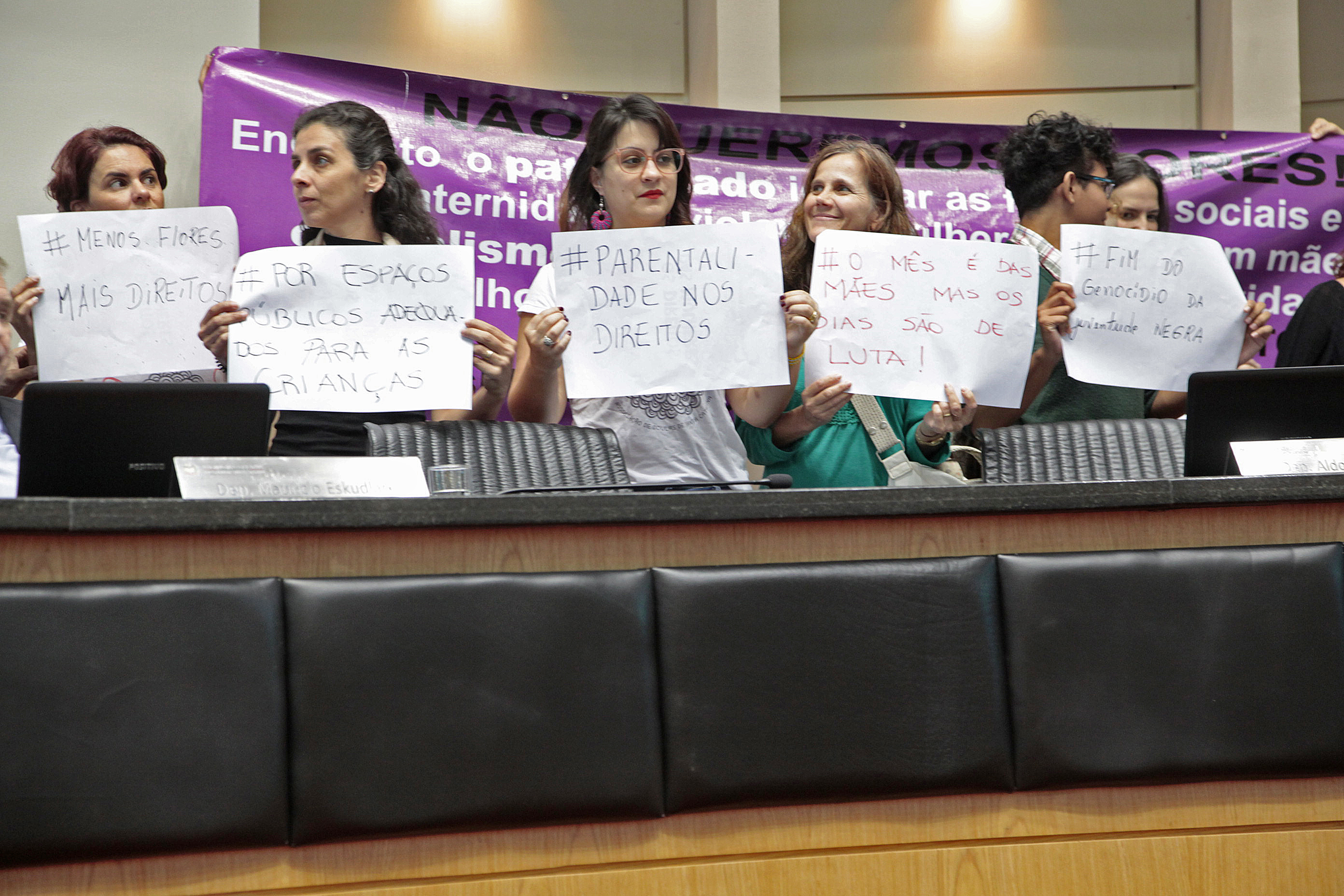 Coletivos de Mulheres Apresentam Manifesto (Mãenifesto) no Plenário da Alesc. Foto: Eduardo Guedes / Agência AL