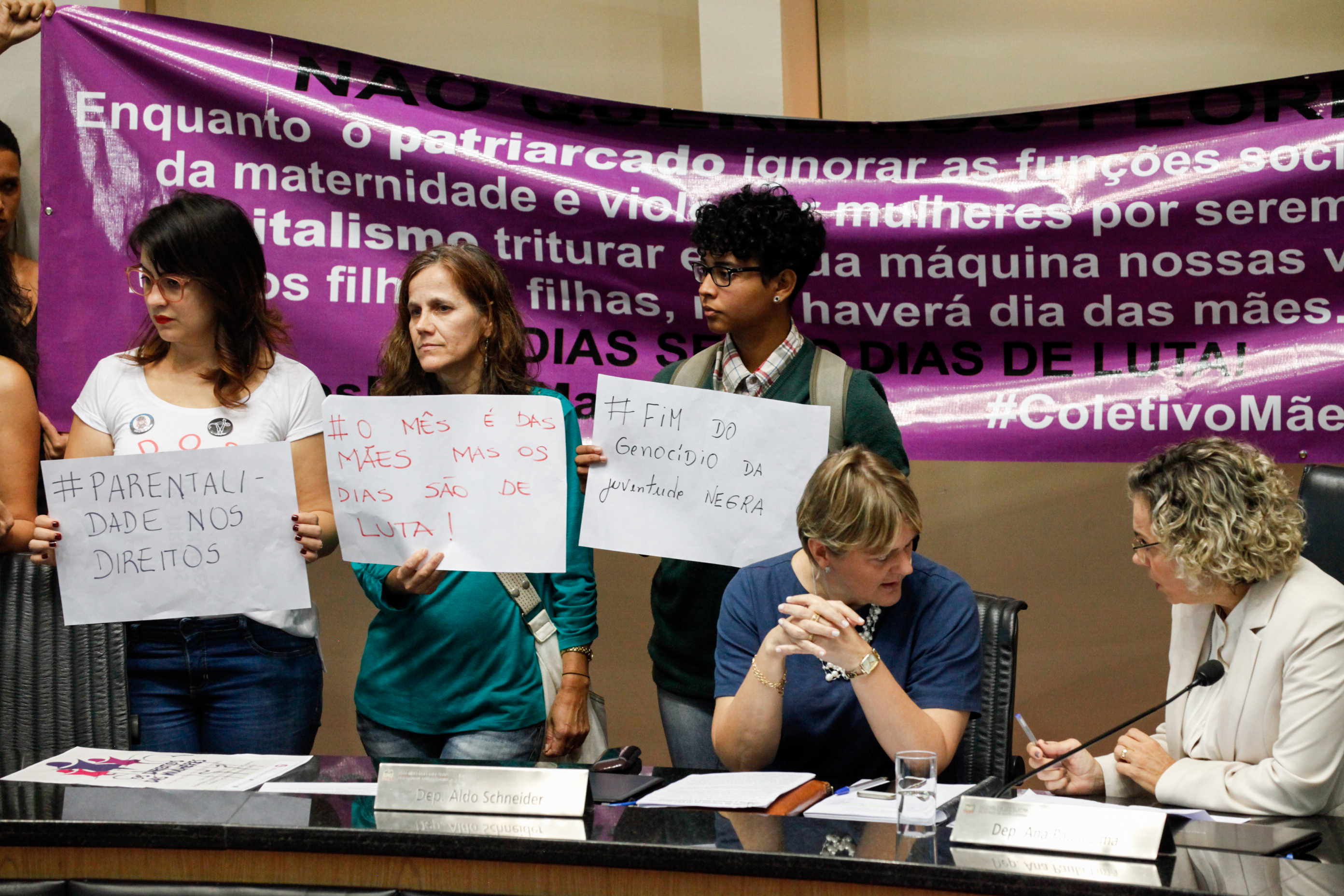 Coletivos de Mulheres Apresentam Manifesto (Mãenifesto) no Plenário da Alesc. Foto: Vitor Shimomura / Agência AL