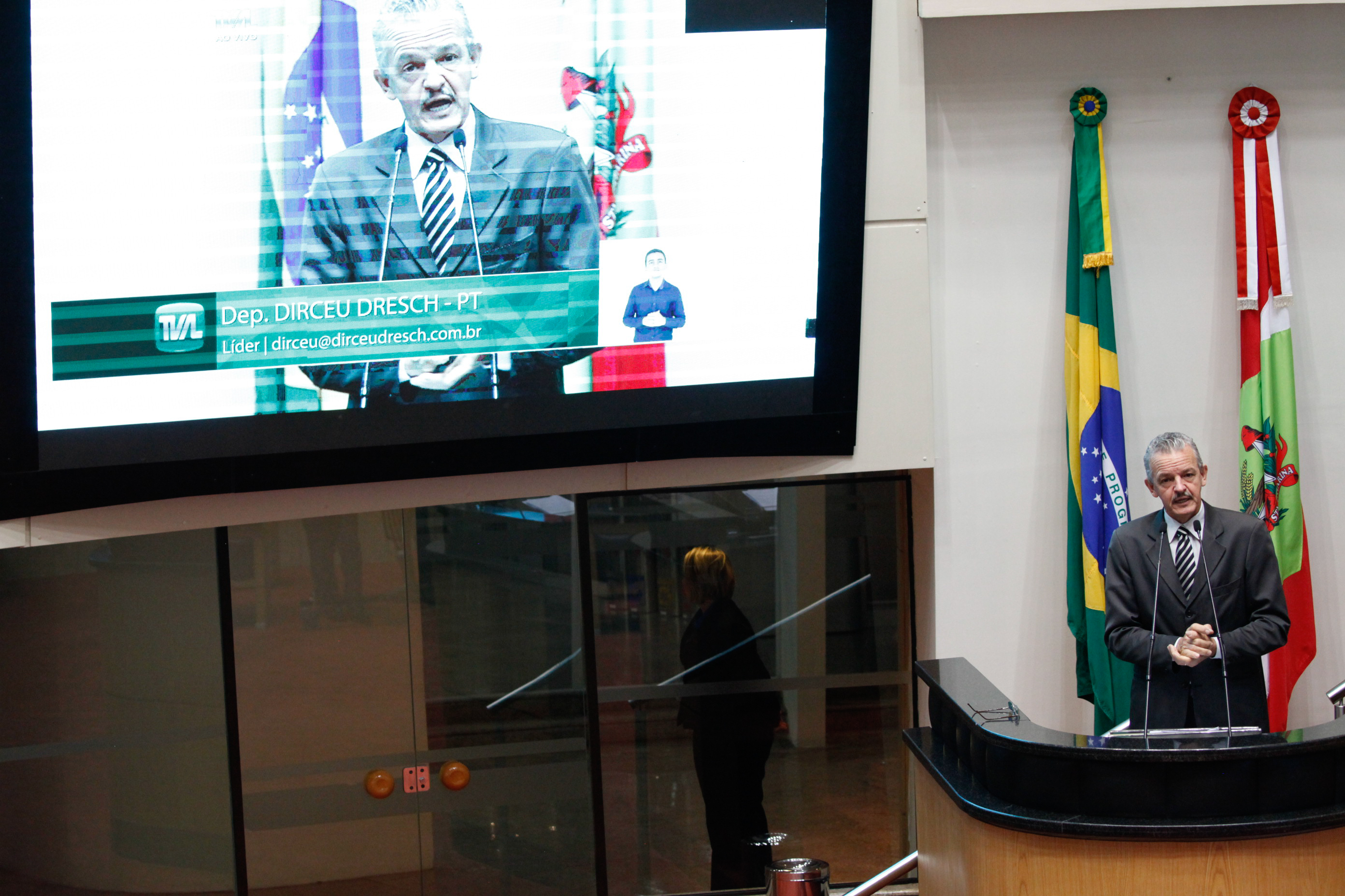 Deputado Dirceu Dresch (PT). Sessão Ordinária.