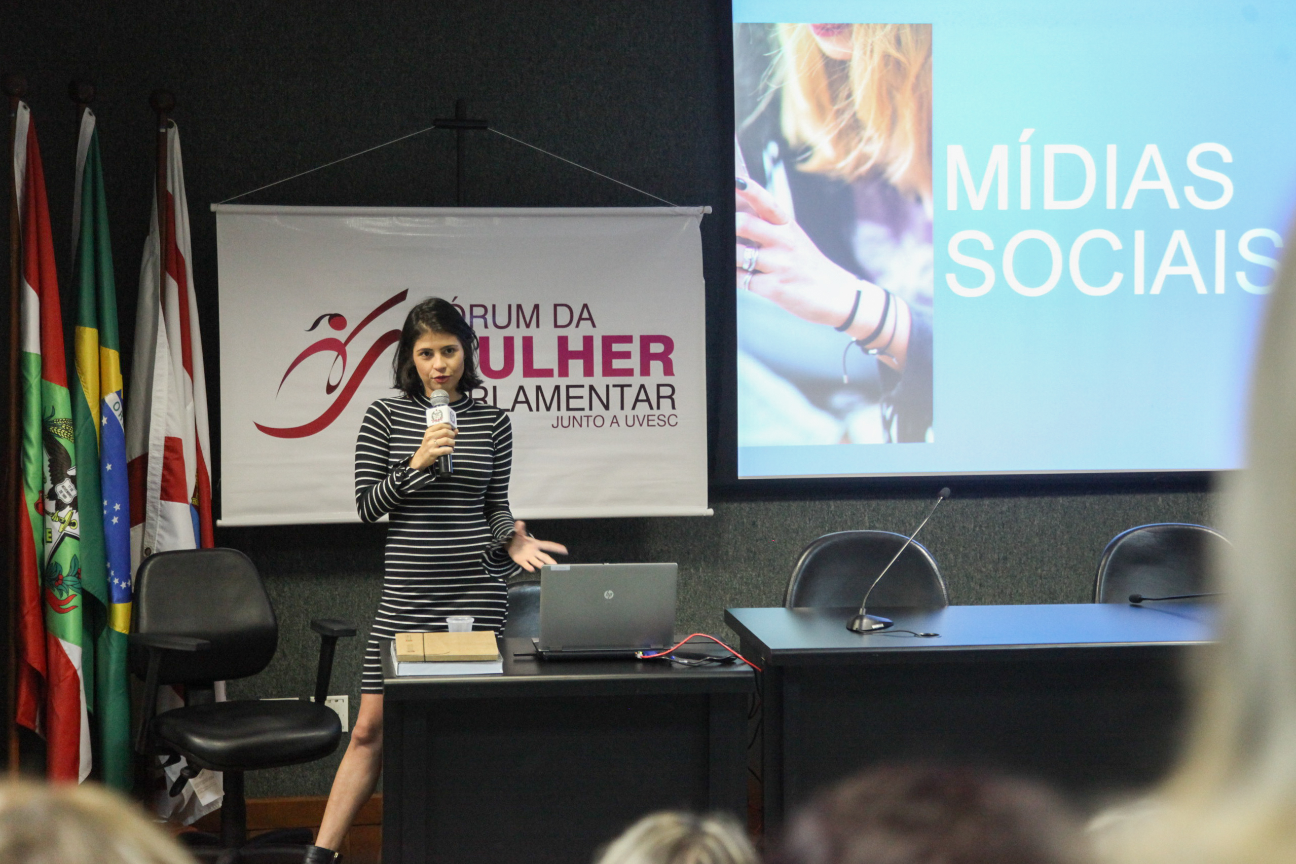 Jéssica Bedin. VIII Encontro das Mulheres Parlamentares. Foto: Karina Ferreira.