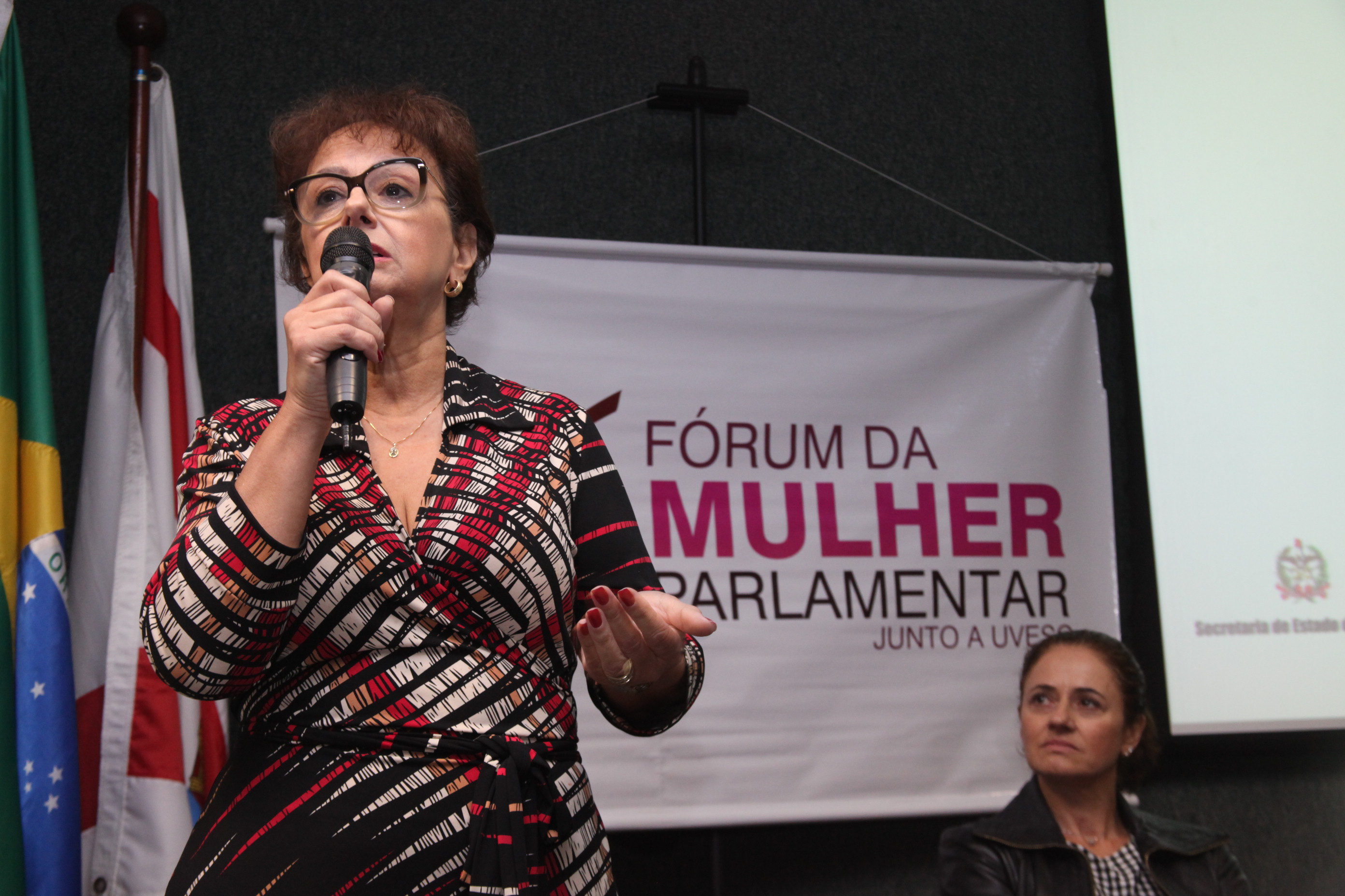 Deputada Dirce Heiderscheidt (PMDB). VIII Encontro de Mulheres Parlamentares. Foto: Fábio Queiroz / Agência AL