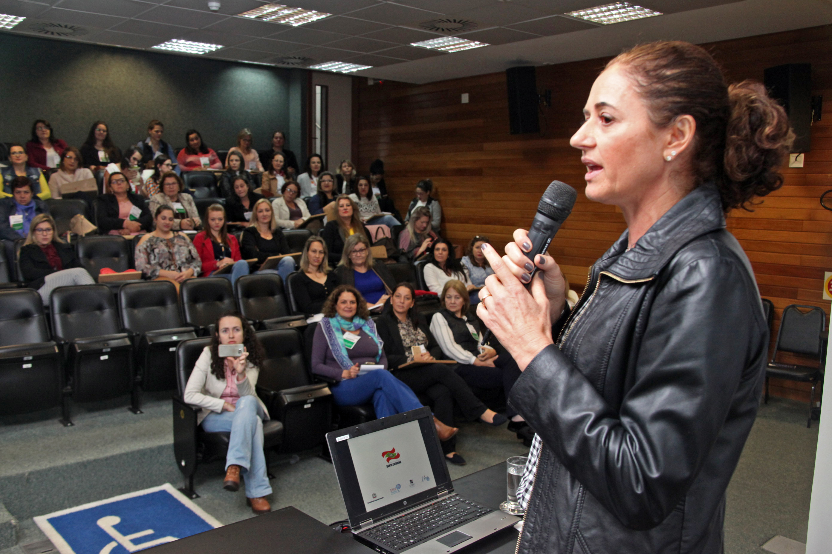 Marlene Fengler - Coordenadora da Escola do Legislativo. VIII Encontro de Mulheres Parlamentares. Foto: Fábio Queiroz / Agência AL