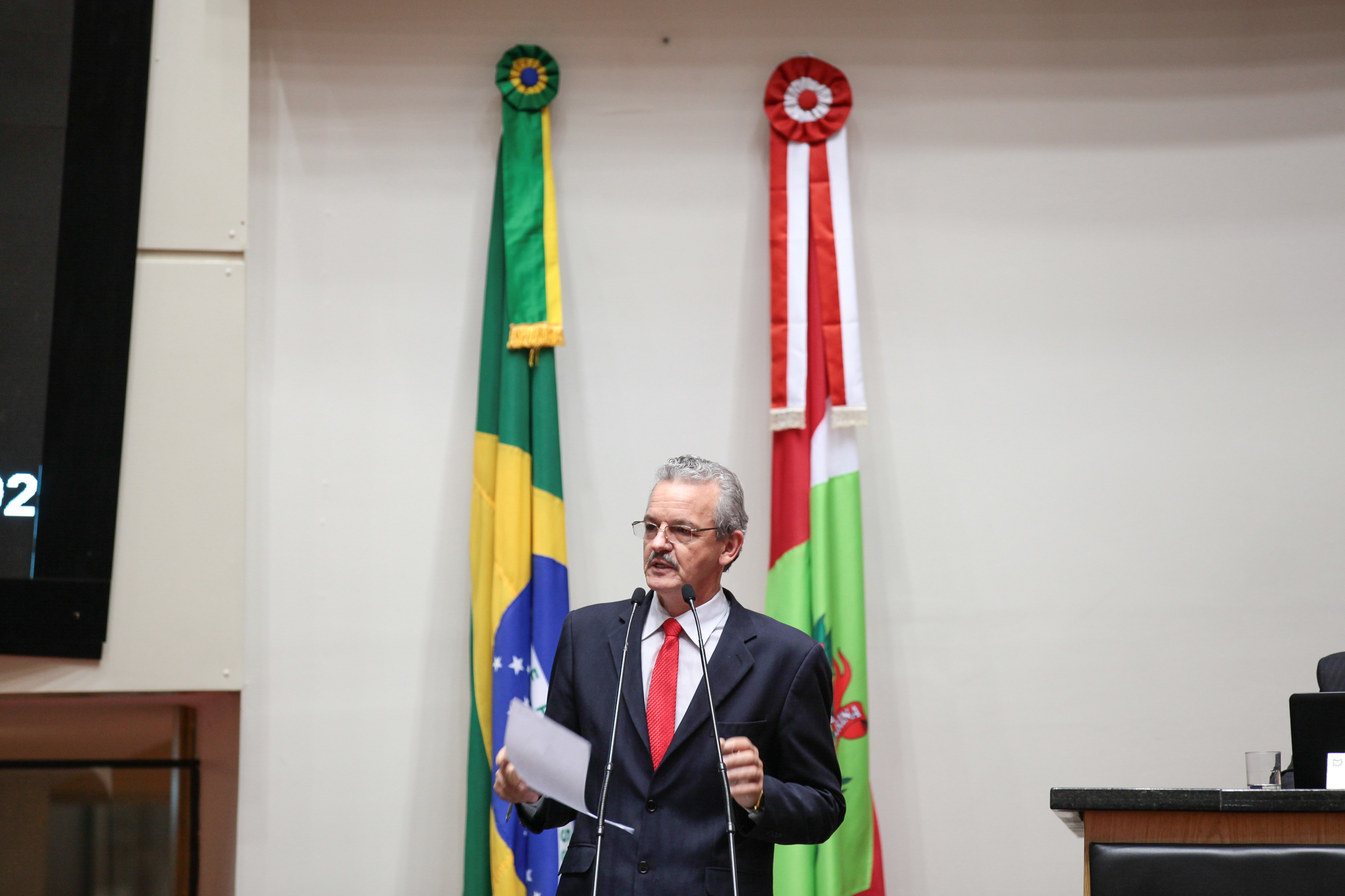 Sessão Ordinária.  Deputado Dirceu Dresch (PT). Foto: Karina Ferreira / Agência AL