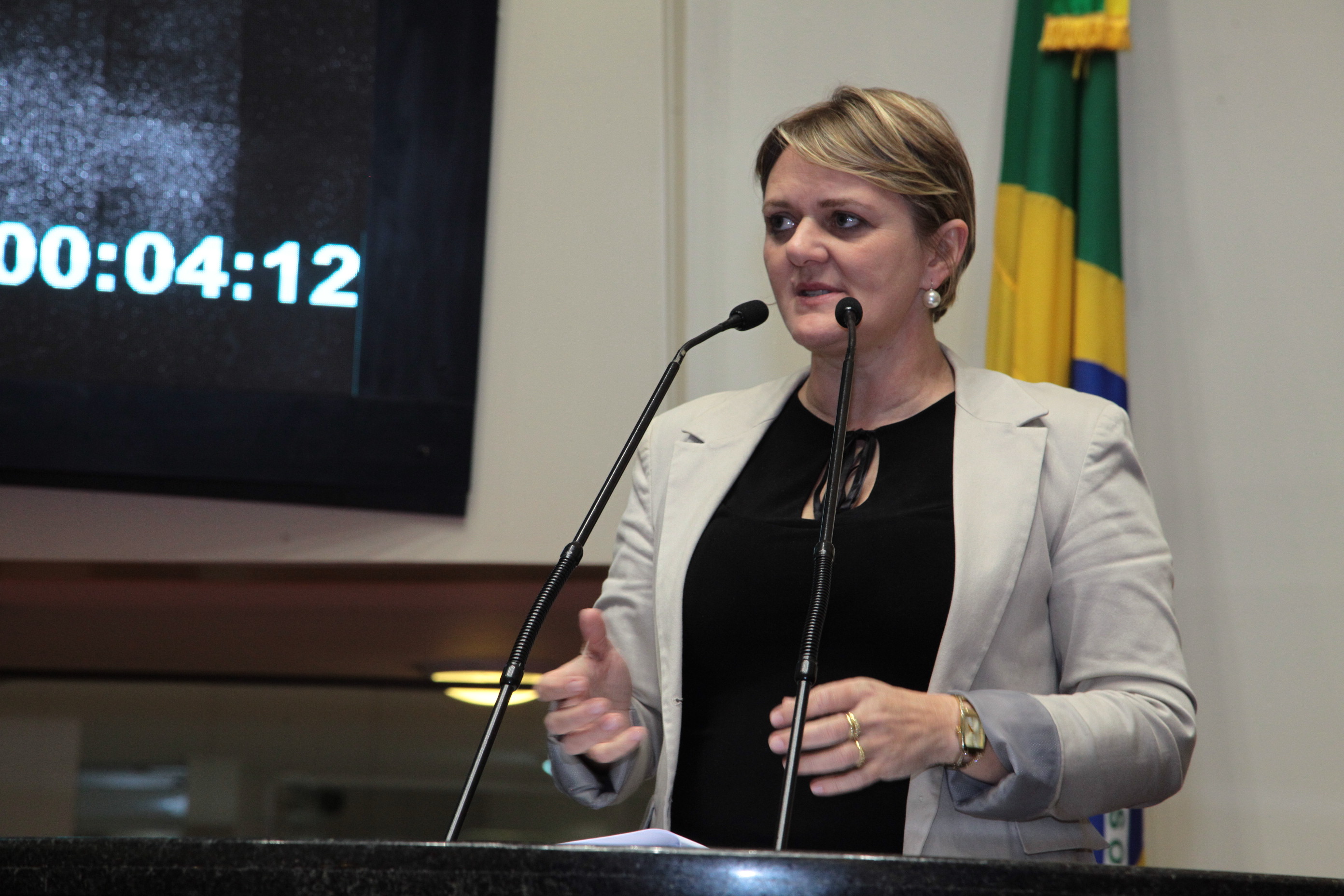 Sessão Ordinária. Deputada Luciane Carminatti (PT) -  Foto: Solon Soares / Agência AL