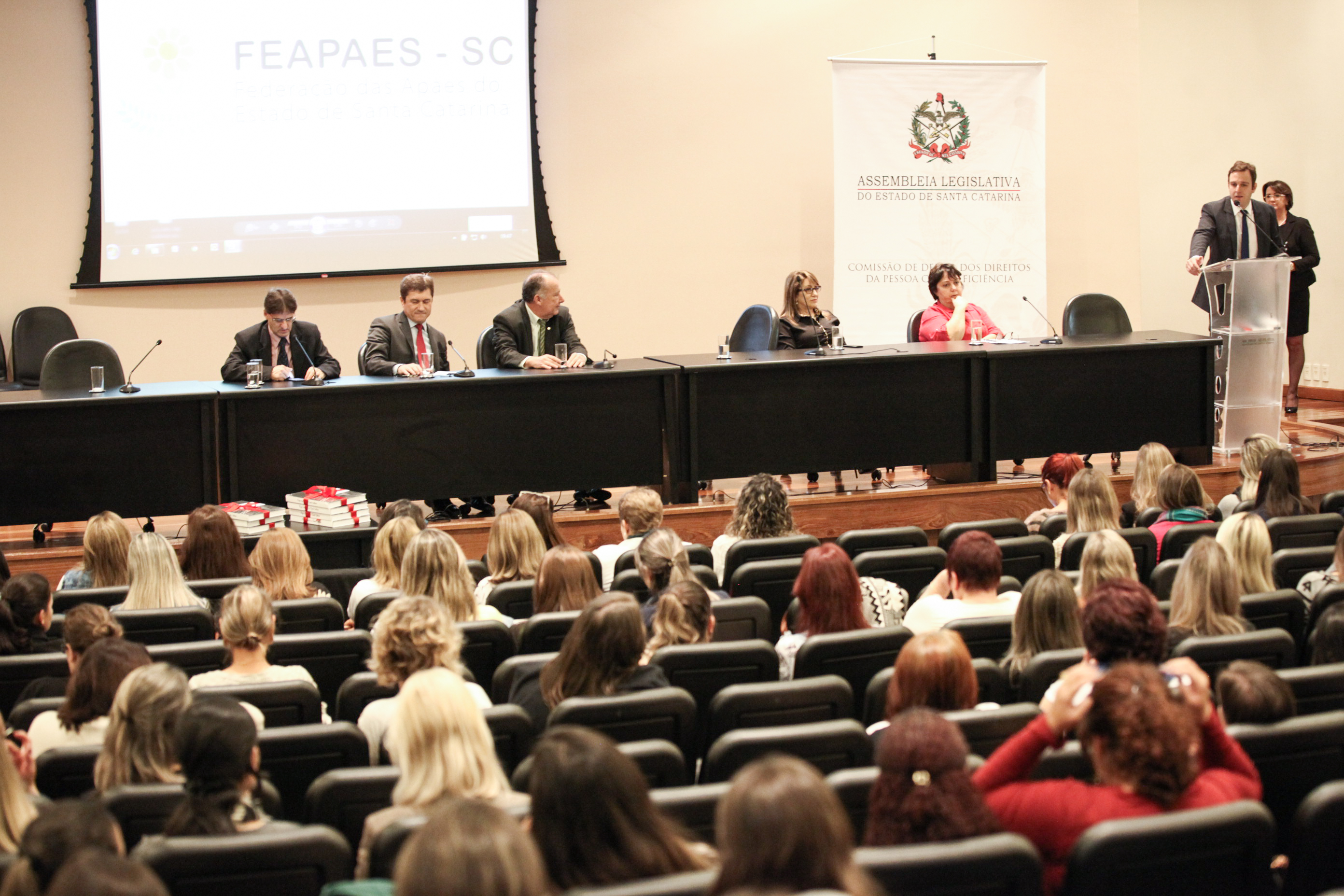 IV Seminário de Saúde e Prevenção das Deficiências das APAEs de Santa Catarina.