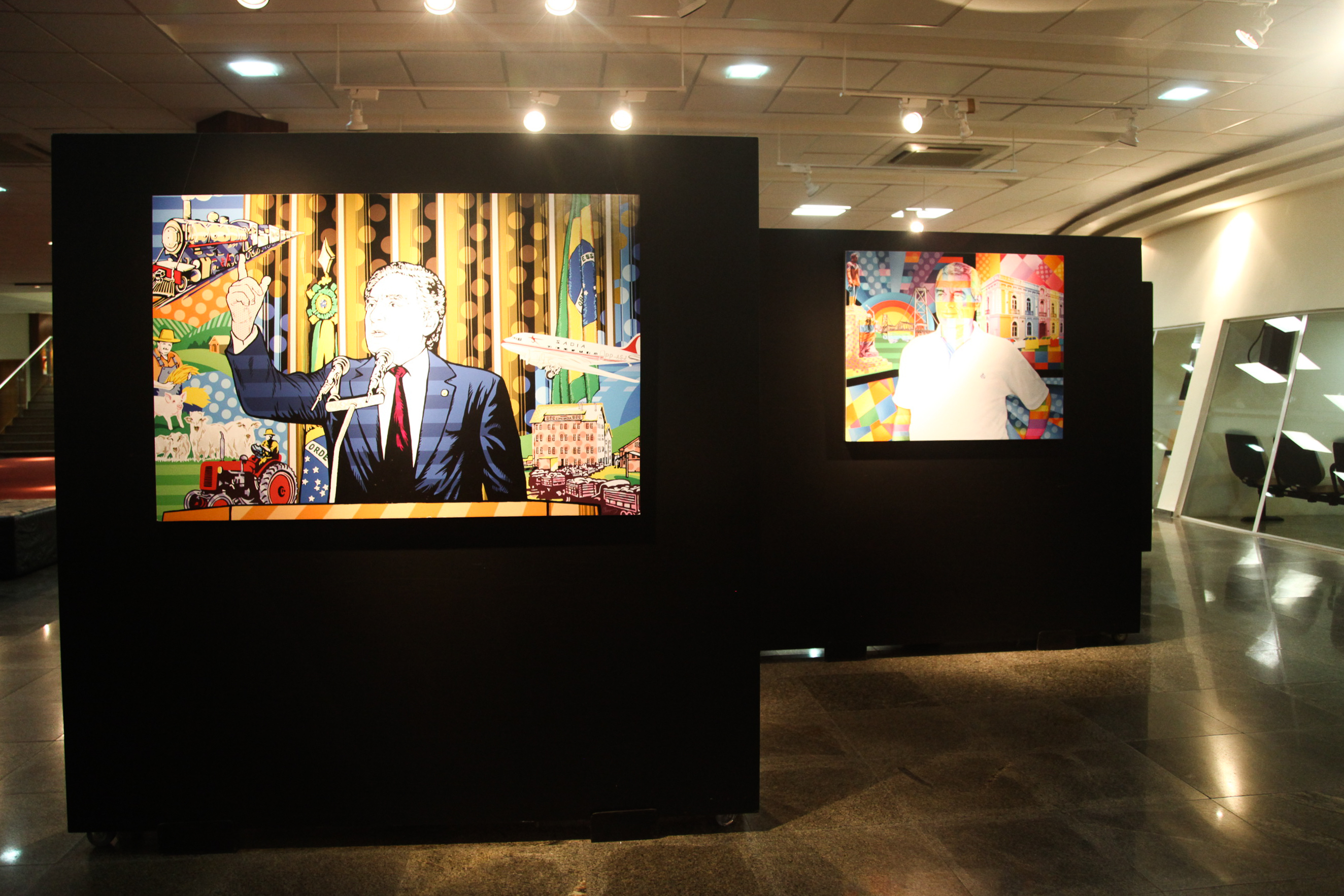 Exposição do artista Clovis Medeiros.