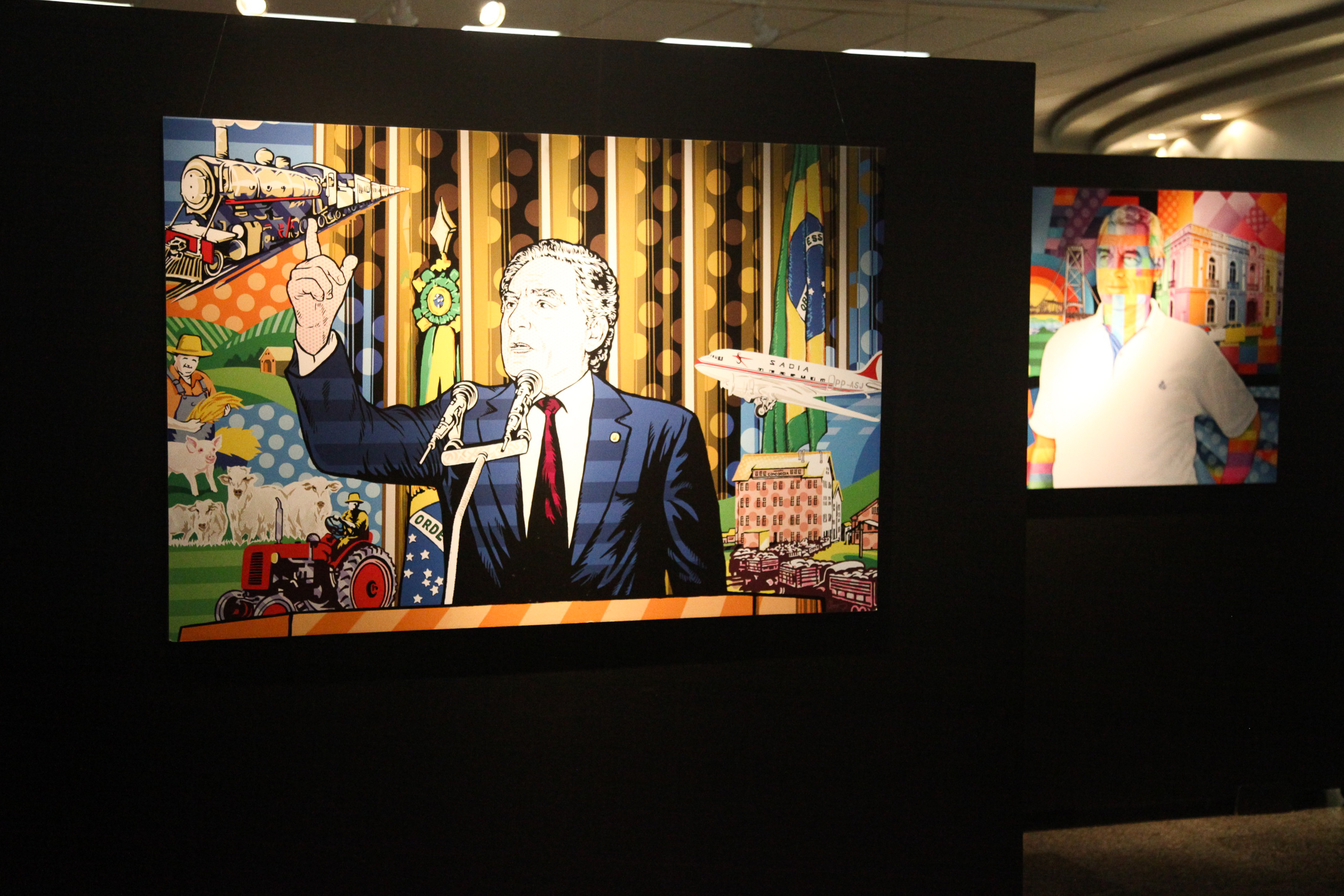 Exposição do artista Clovis Medeiros.