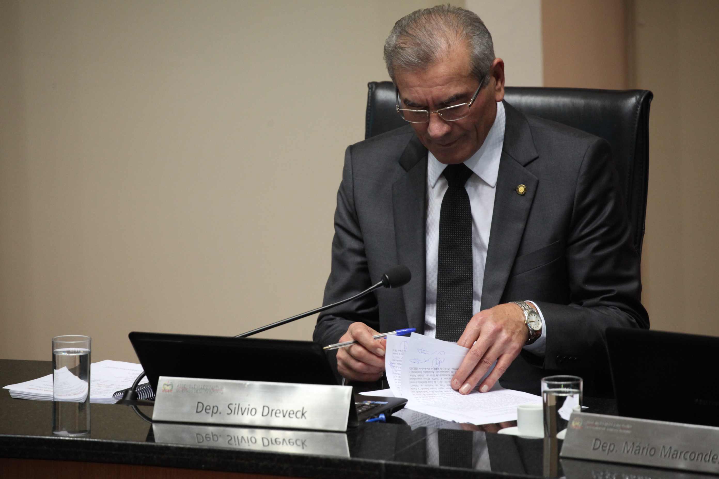Sessão Ordinária. Deputado Silvio Dreveck (PP). Foto: Miriam Zomer / Agência AL