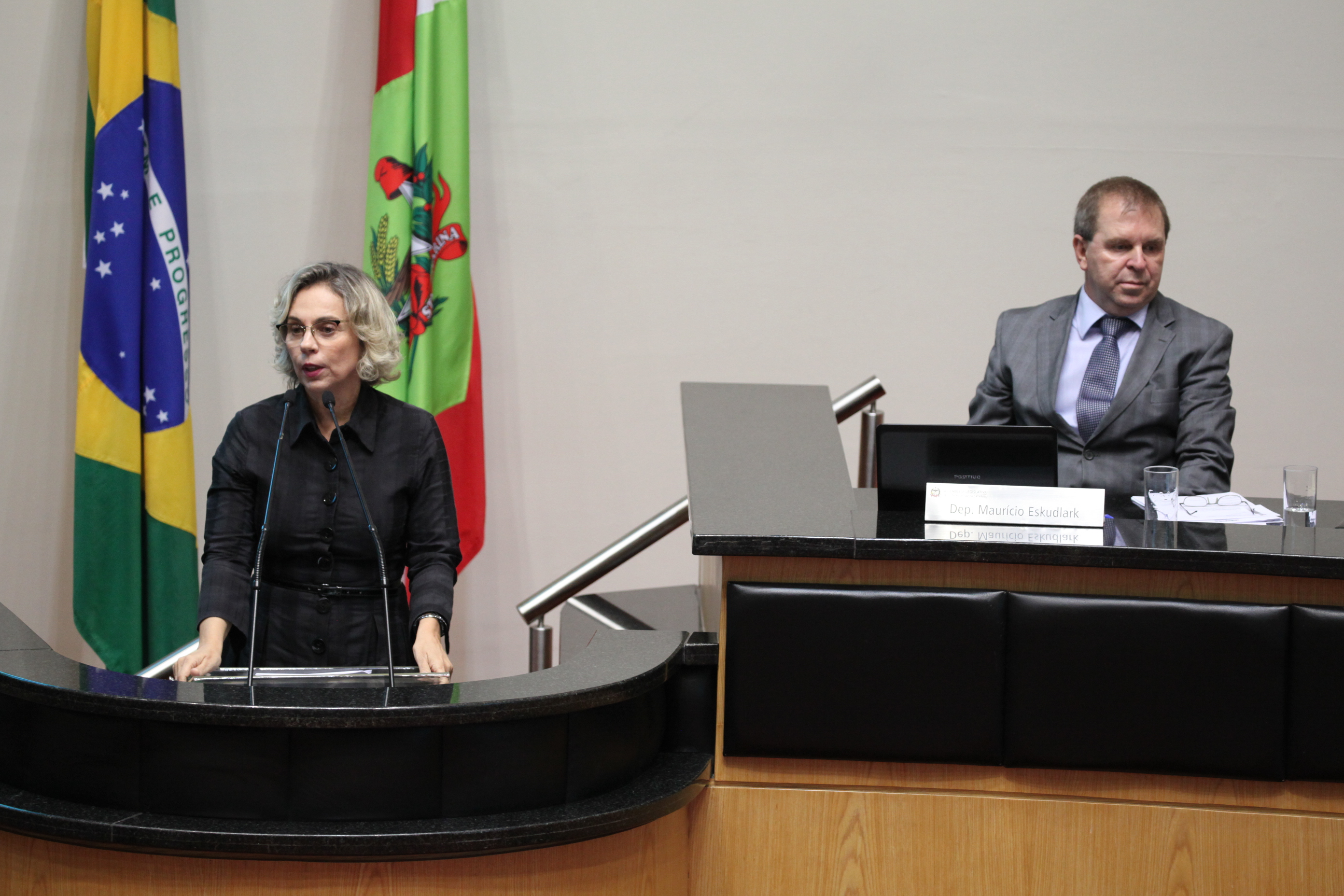 Sessão Ordinária. Deputada Ana Paula Lima (PT). Foto: Miriam Zomer / Agência AL
