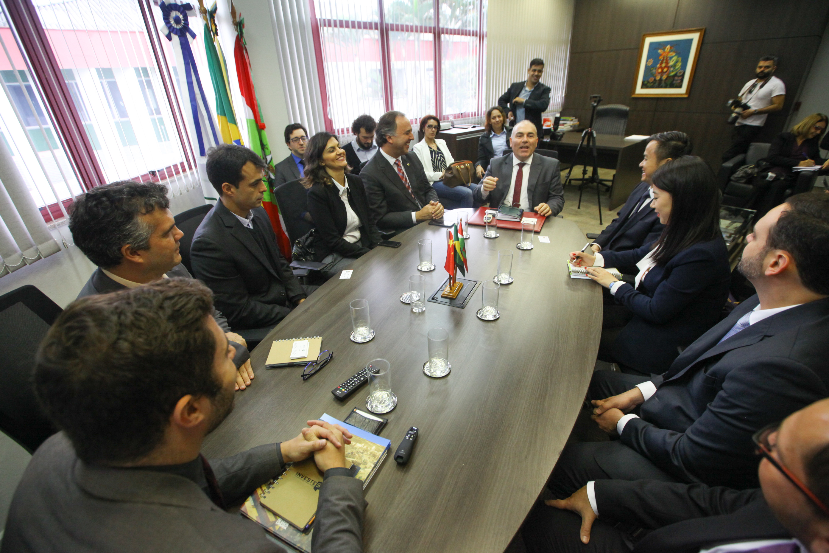Comitiva chinesa visita Centro Administrativo. Foto: Karina Ferreira / Agência AL