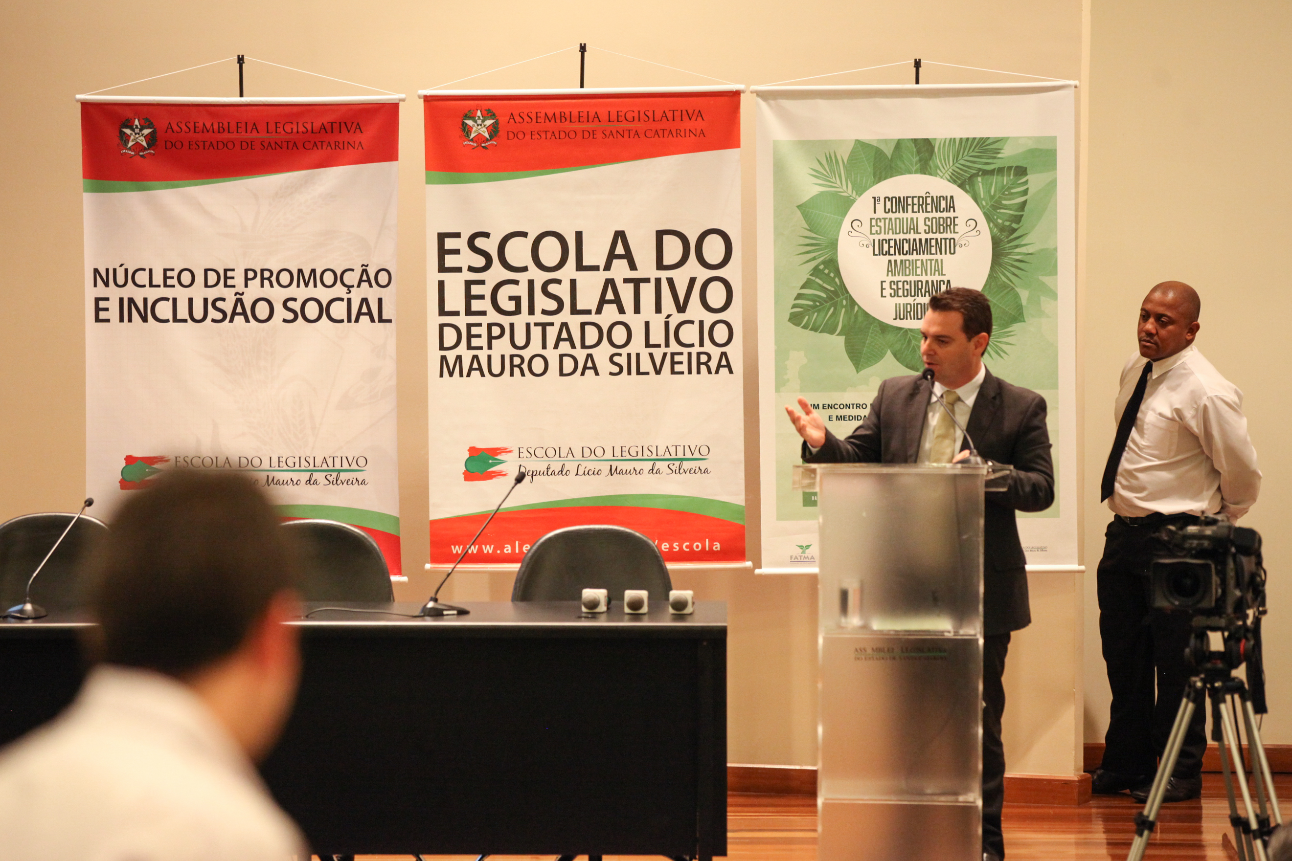 César Souza Júnior. 1ª Conferência Estadual sobre Licenciamento Ambiental e Segurança Jurídica. Foto: Karina Ferreira / Agência AL.