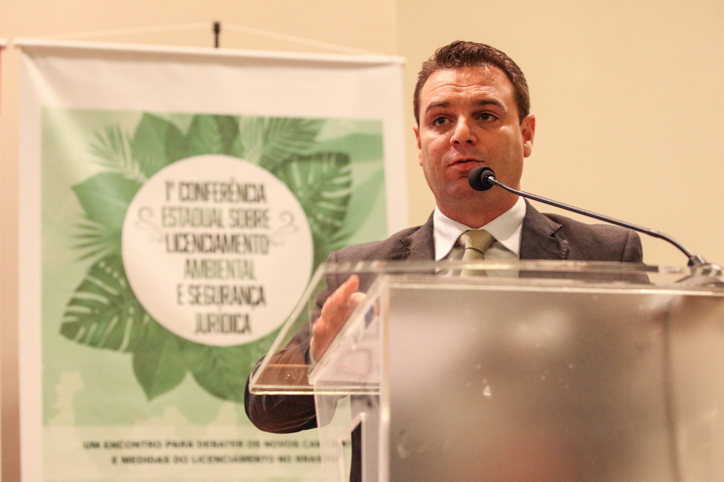 César Souza Júnior. 1ª Conferência Estadual sobre Licenciamento Ambiental e Segurança Jurídica. Foto: Karina Ferreira / Agência AL.