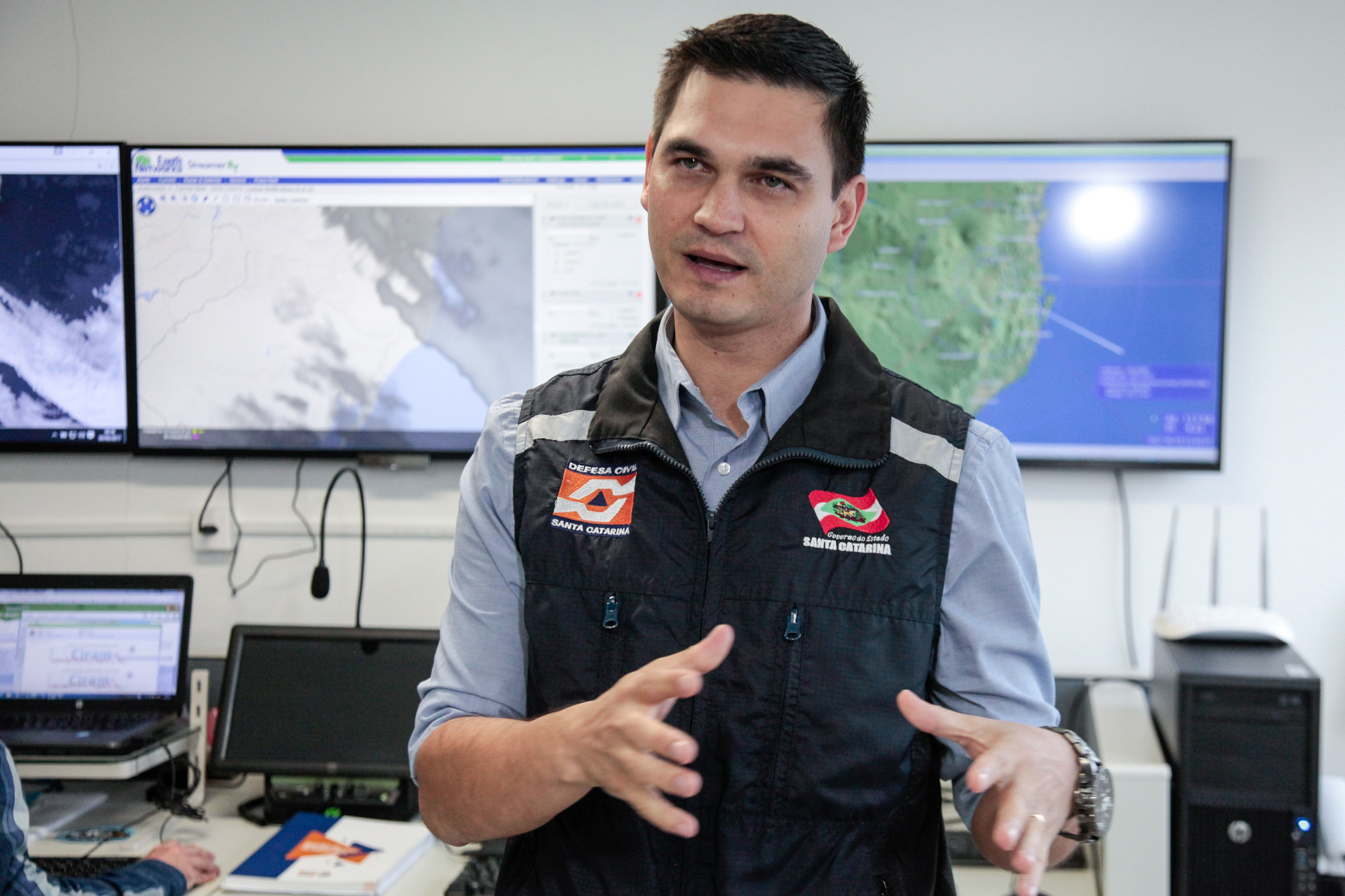 Anderson Ciotta - Diretor de Resposta aos Desastres da Defesa Civil Estadual.