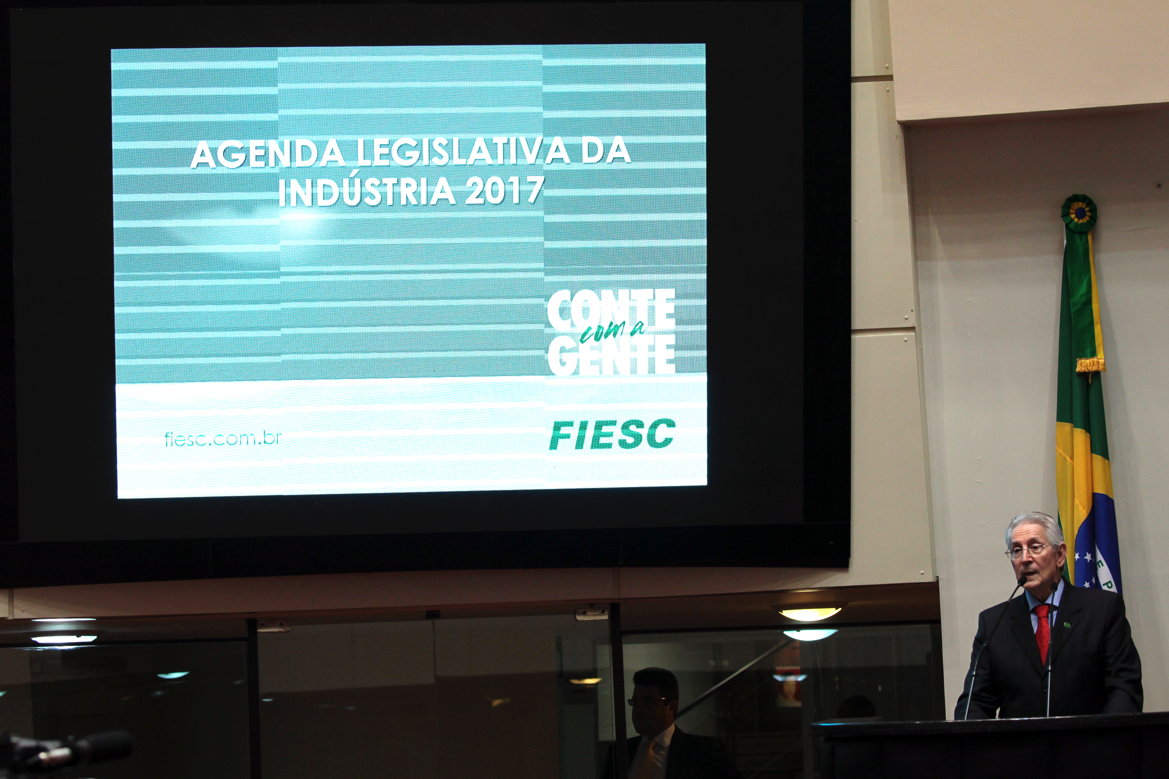 Sessão Ordinária. Glauco Côrte - FIESC. Foto: Miriam Zomer / Agência AL