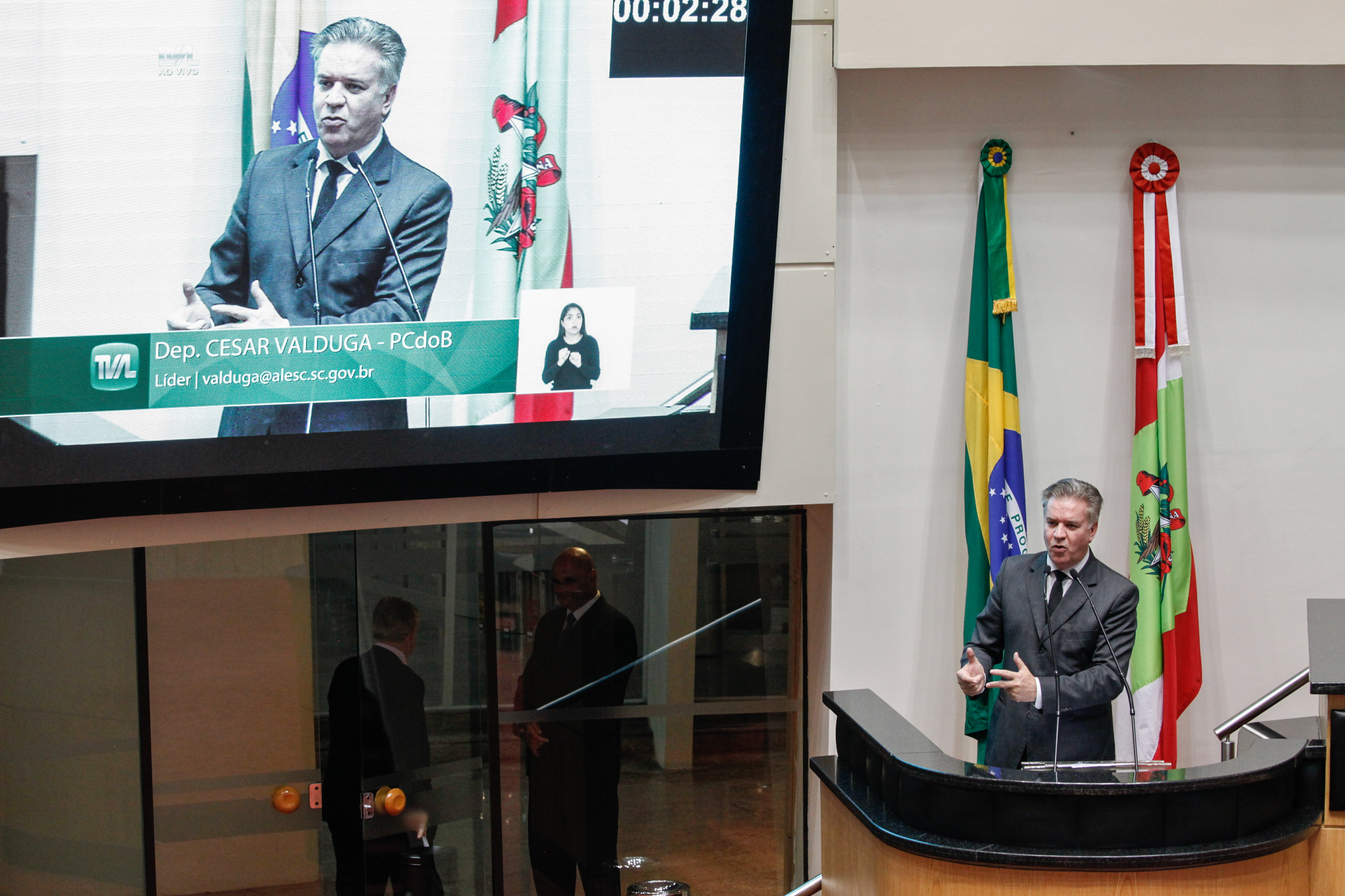 Sessão Ordinária. Deputado César Valduga (PCdoB). Foto: Karina Ferreira / Agência AL